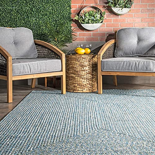 Image of Premium Hand Braided Cotton Rectangular Carpet 5X8 Feet | Soft & Durable Floor Rug for Living Room, Bedroom & Kids Room | Anti-Slip, Washable & Eco-Friendly Color -Multi Green
