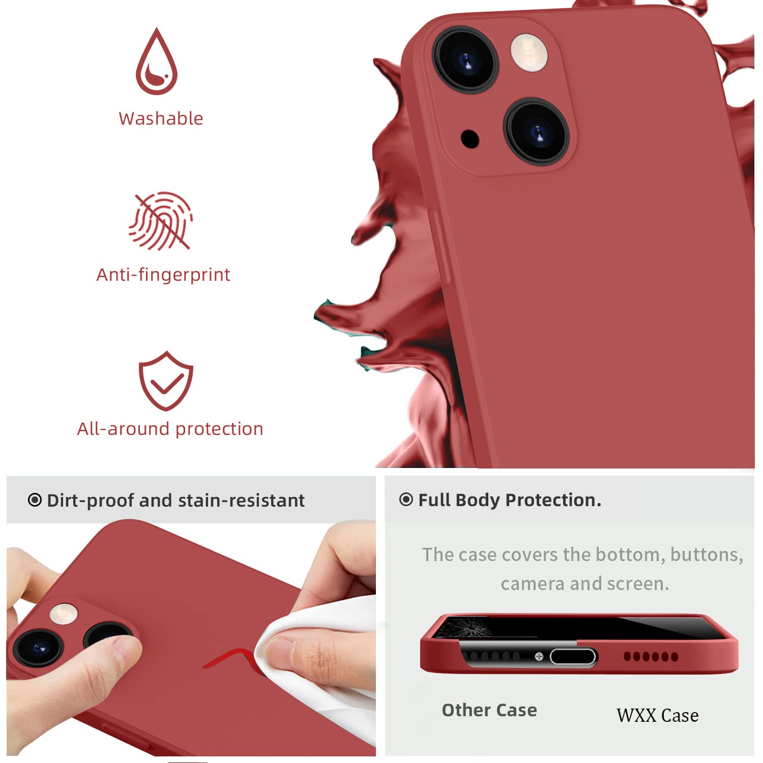 Cover in Silicone per IPHONE 14 Pro Max - Corallo - Punto Ingrosso