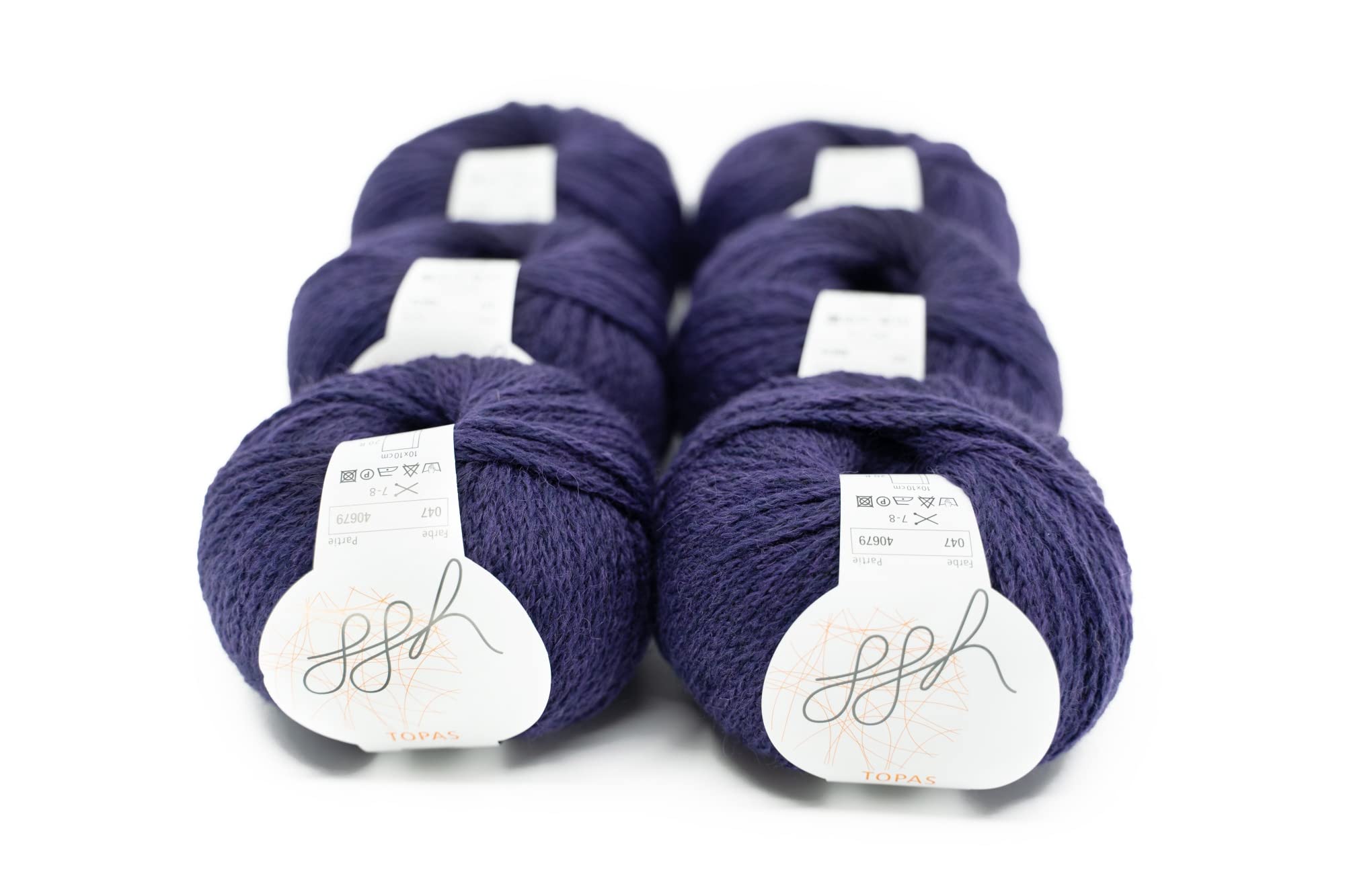 ggh Topas Box – laine vierge, mélange d'alpaga – laine pour tricot ou crochet couleur 047 – violet