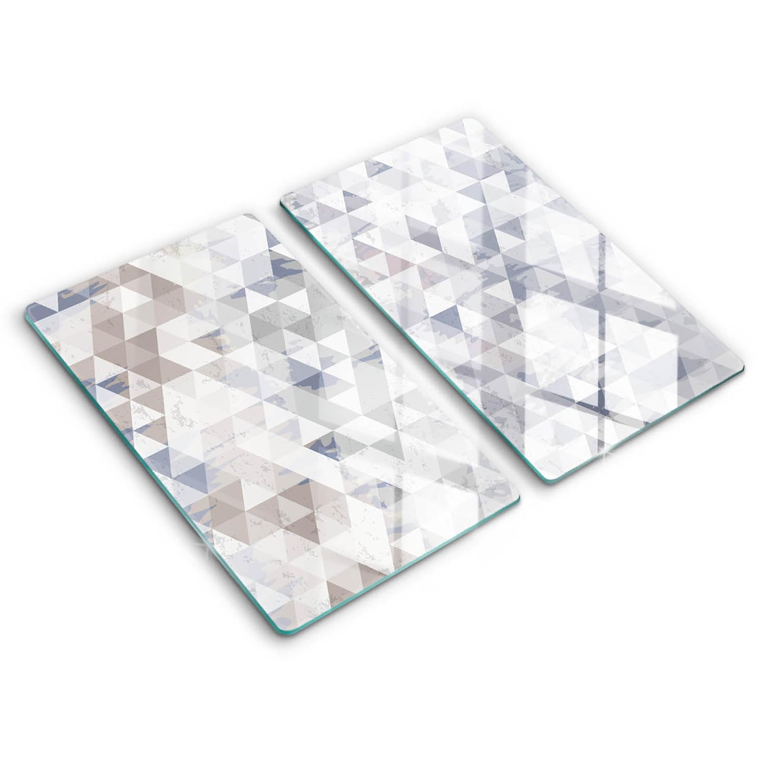 Planche à Découper Wallfluent 2x30x52cm : Sublimez Votre Plan de Travail avec le Motif Triangle