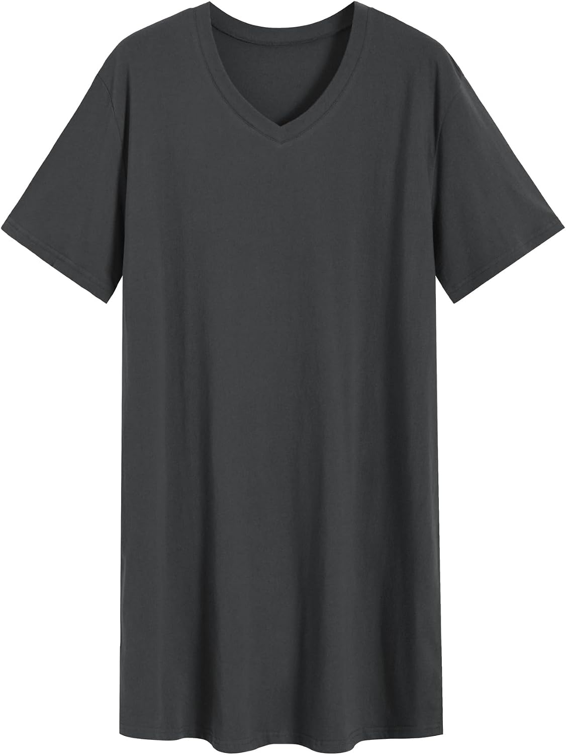 Latuza Men's Cotton Nightshirt Short Nightgown 2 Pack