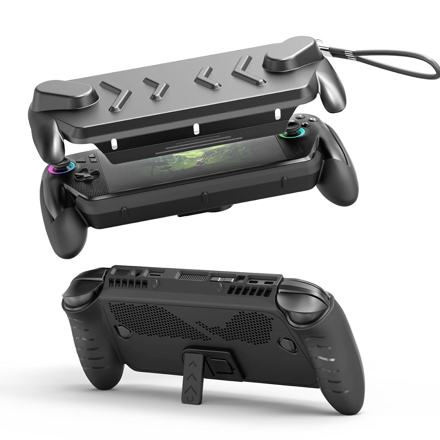 ZORBES®Compatible with ASUS ROG Xbox Ally/Ally X, Full Coverage Game Console Cover ABS Front Cover & TPU Console Cover Anti-Scratch Protective Skin Cover with Kickstand-picture-24