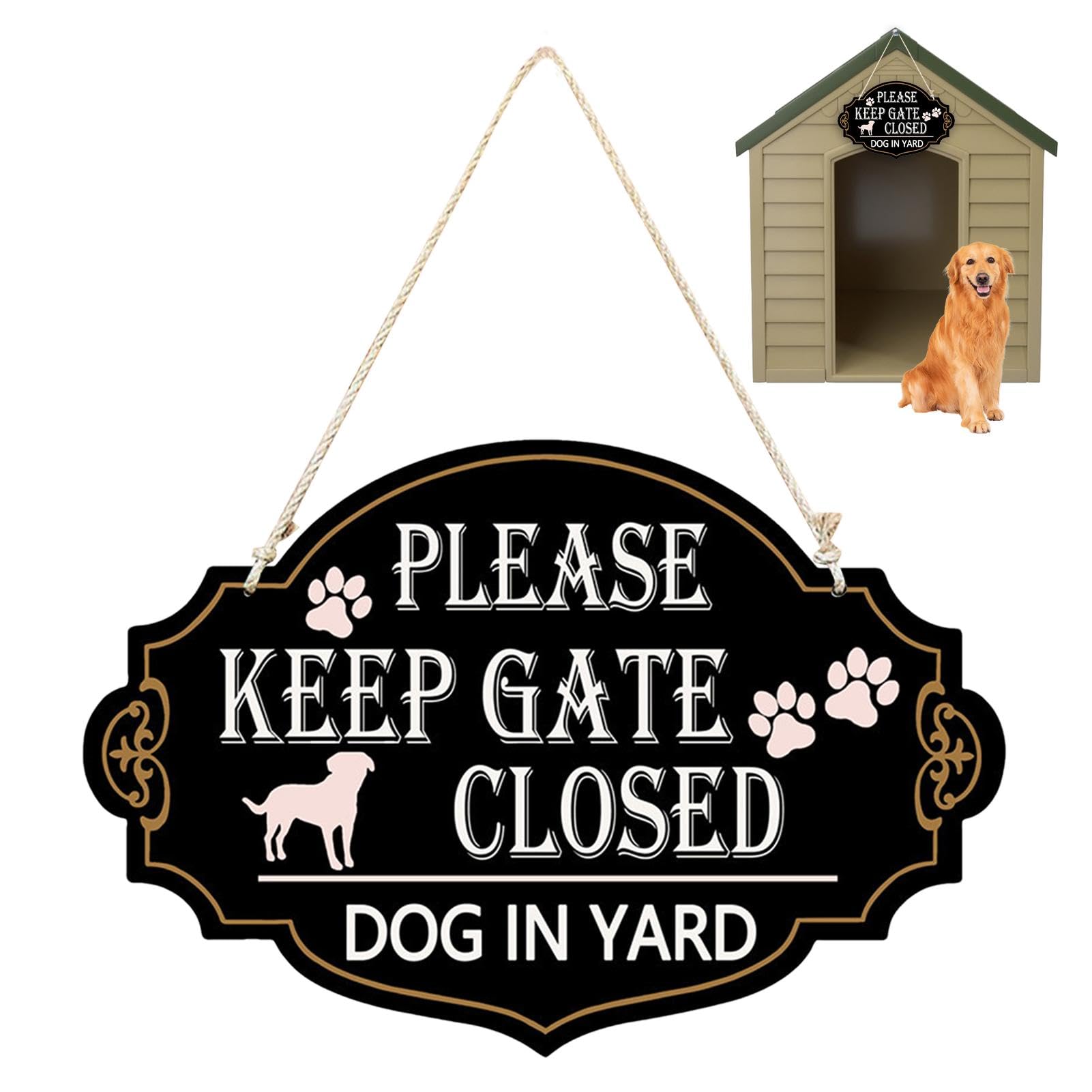 Panneau pour chien réfléchissant : évitez les fuites, fermez la porte