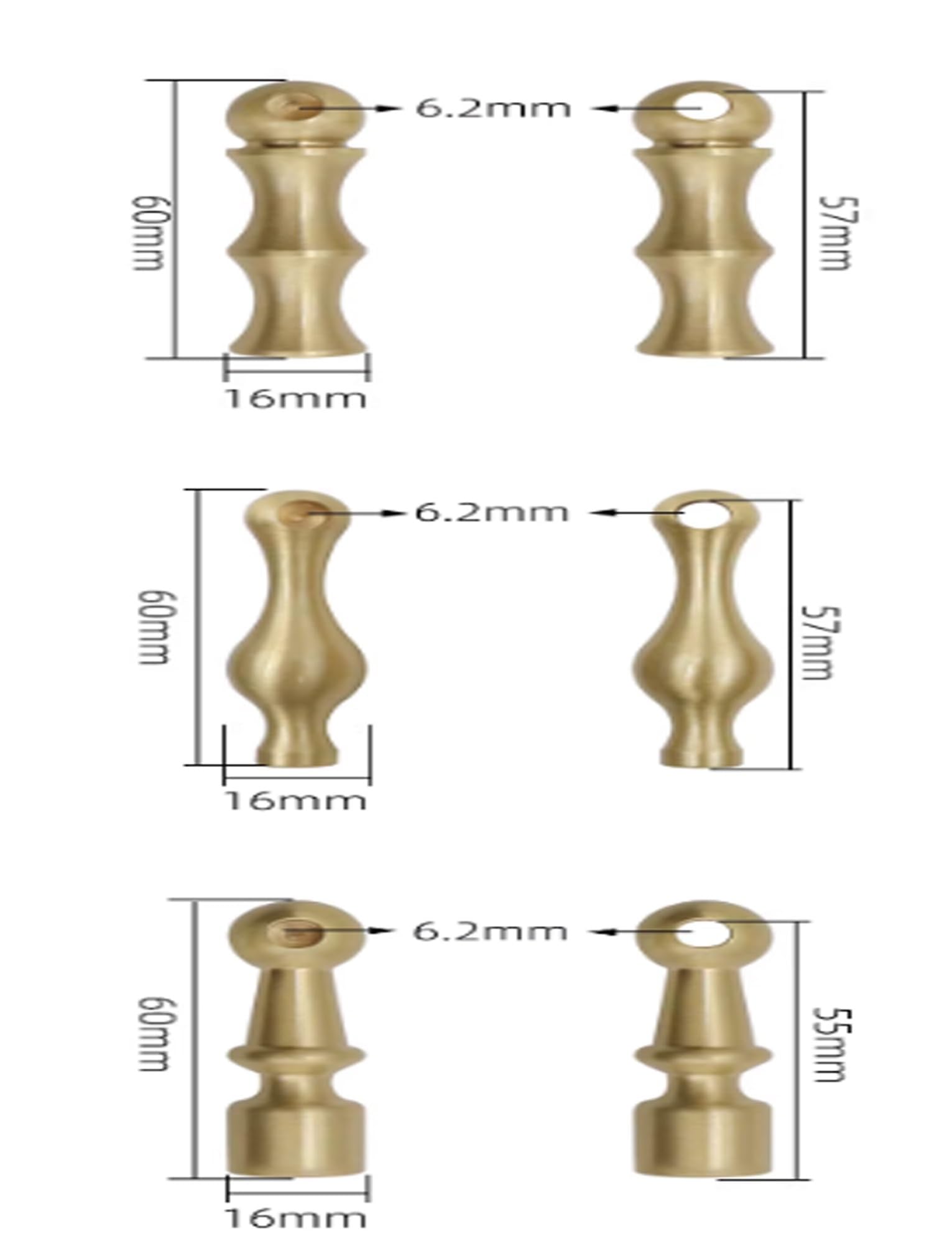 Moderno binario in ottone per mensole da 40,6 cm, in metallo, per armadi e bagno/cucina, regolabile da 20 a 96 cm, guida di sicurezza decorativa per mensole