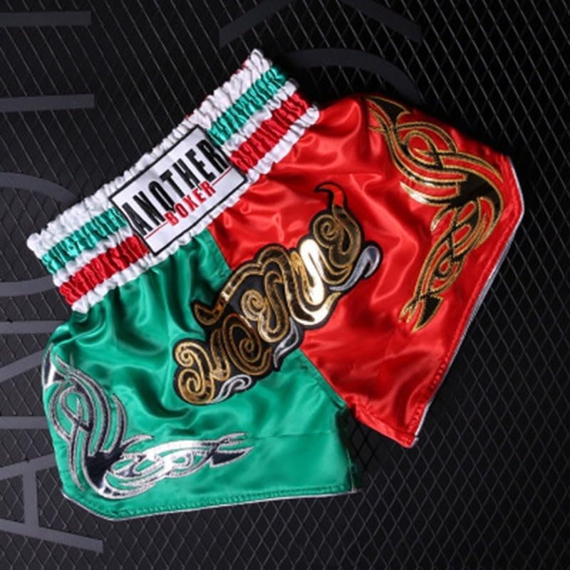 Pantaloncini per MMA, Muay Thai, kickboxing, per bambini e adulti, con vestibilità comoda e design stampato unico