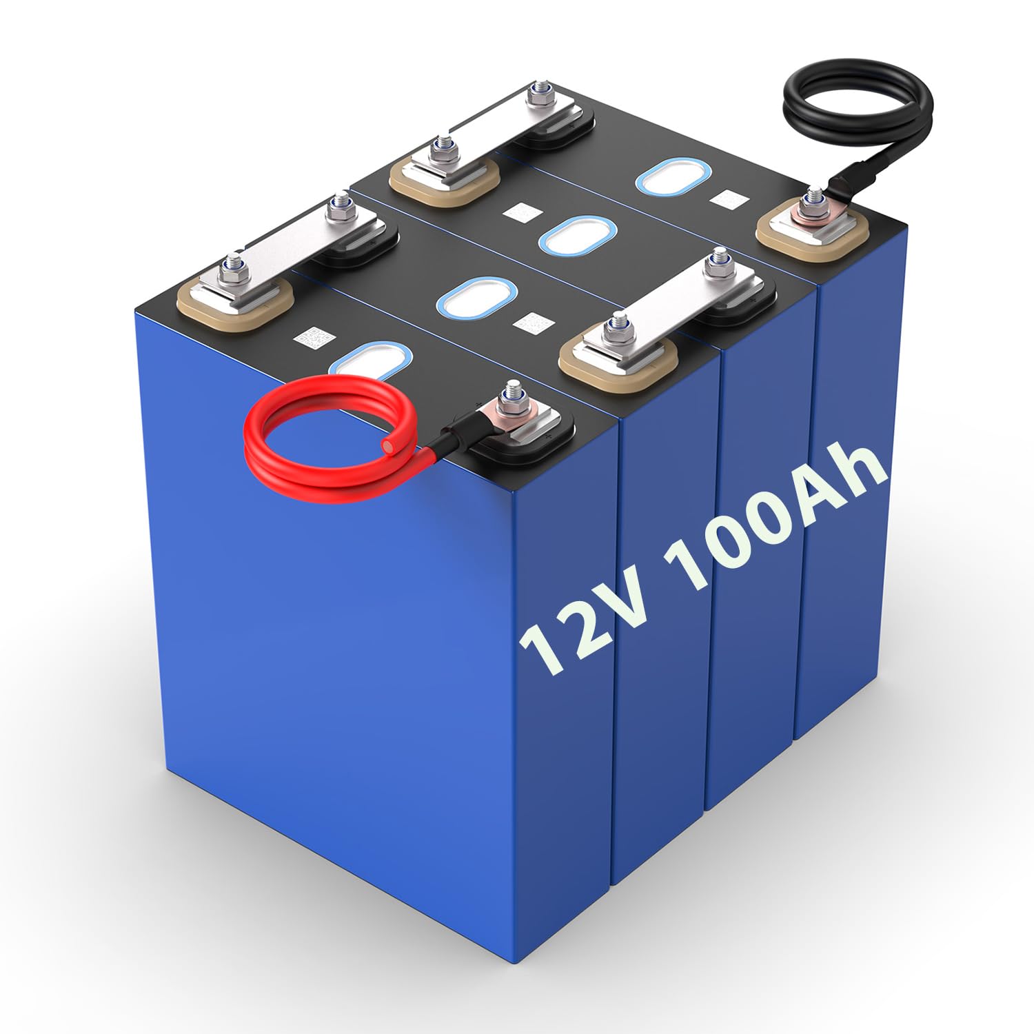 Cella batteria LiFePO4 12V 100Ah（3.2V/PC*4PCS) 280Ah batteria agli ioni di litio (4 pezzo) (3.2V 100Ah(4 pezzi)) 1280Wh