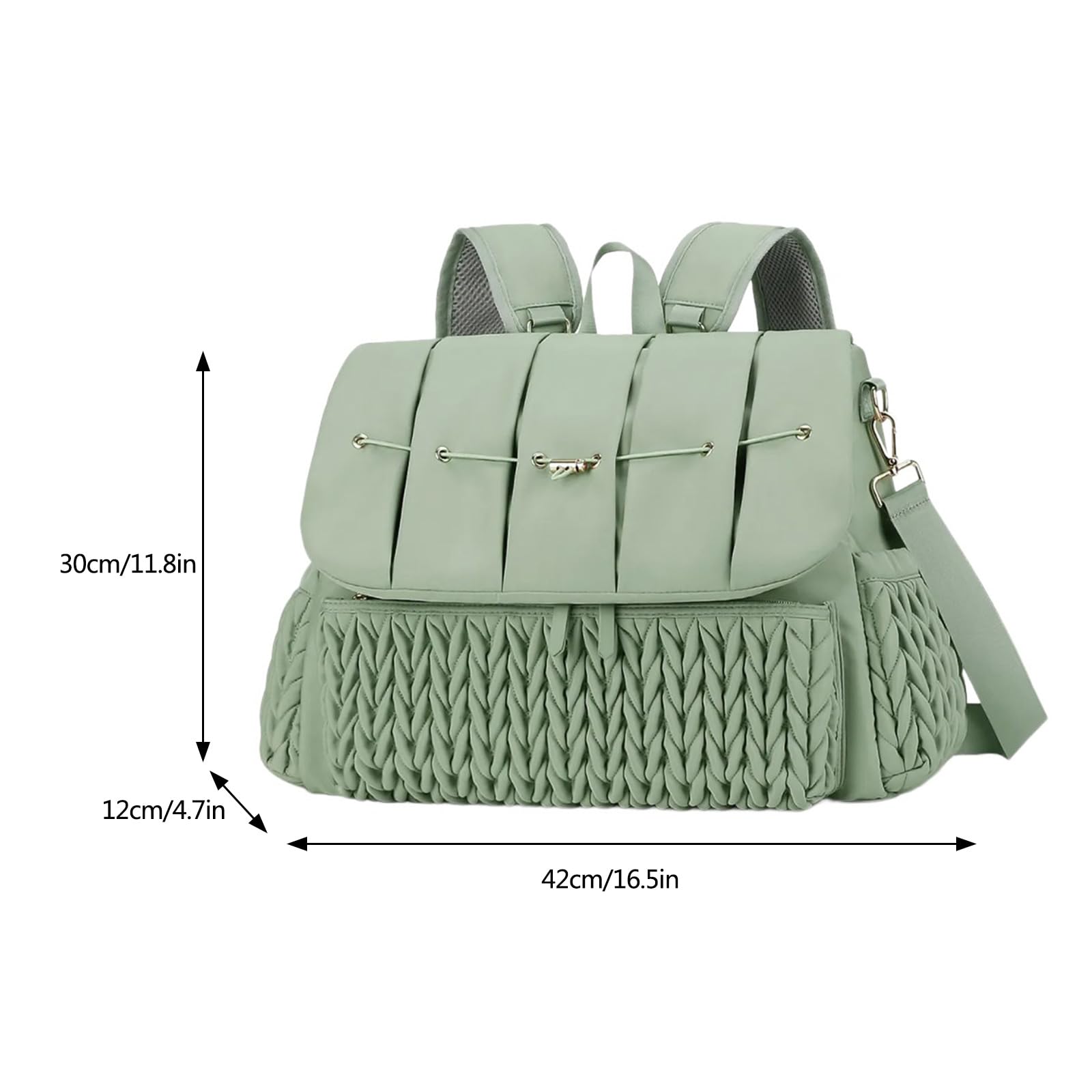 Borsa per pannolini multifunzionale zaino con fasciatoio borsa per pannolini da viaggio pieghevole di grande capacità borsa per pannolini multifunzionale