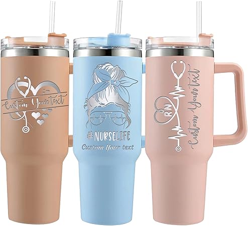 Personalized Nurse Tumbler RN Gifts for Women Men, Nurse Cup, Gifts for Nurses, Custom Nurse Graduation Gift, Custom Nurse Gifts for Women, M Gifts for Nurses