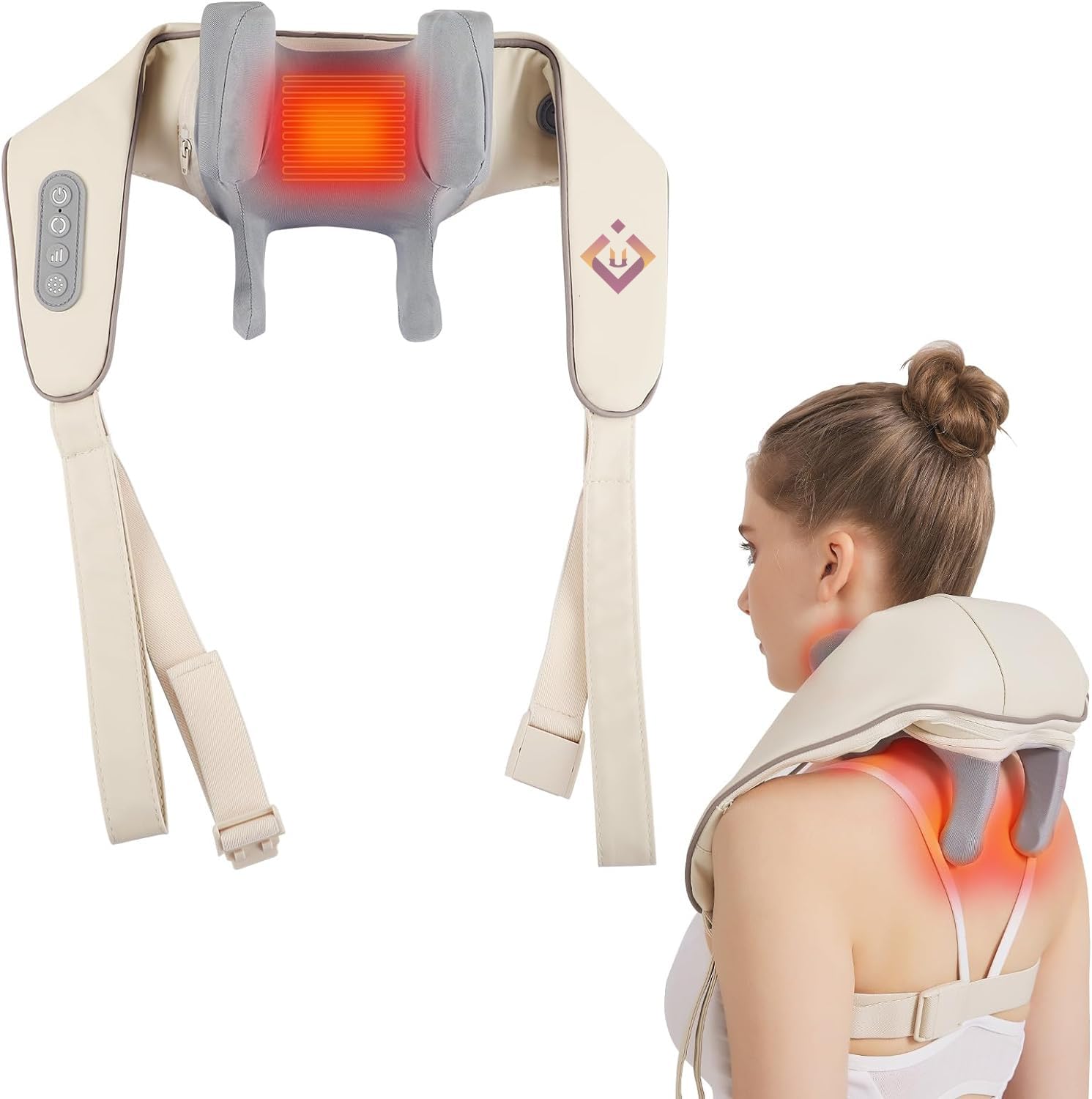 JOKSEEN Neck Massager with Heat, Cordless Deep Tissue 4D Expert Kneading Massager, Shiatsu Neck and Shoulder Massage Pillow for Neck, Traps, Back and Leg Pain Relief, Gifts for Men Women Mom Dad (B0DDCS7QHP) Amazon Price History, Amazon Price Tracker