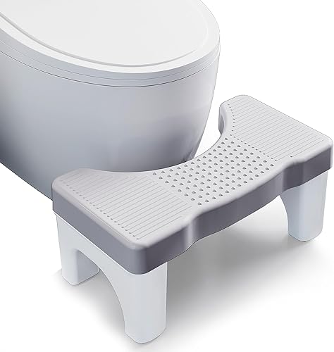 Taburete de inodoro en cuclillas para adultos, taburete de baño negro para adultos y niños, taburete de inodoro para adultos, taburete de baño