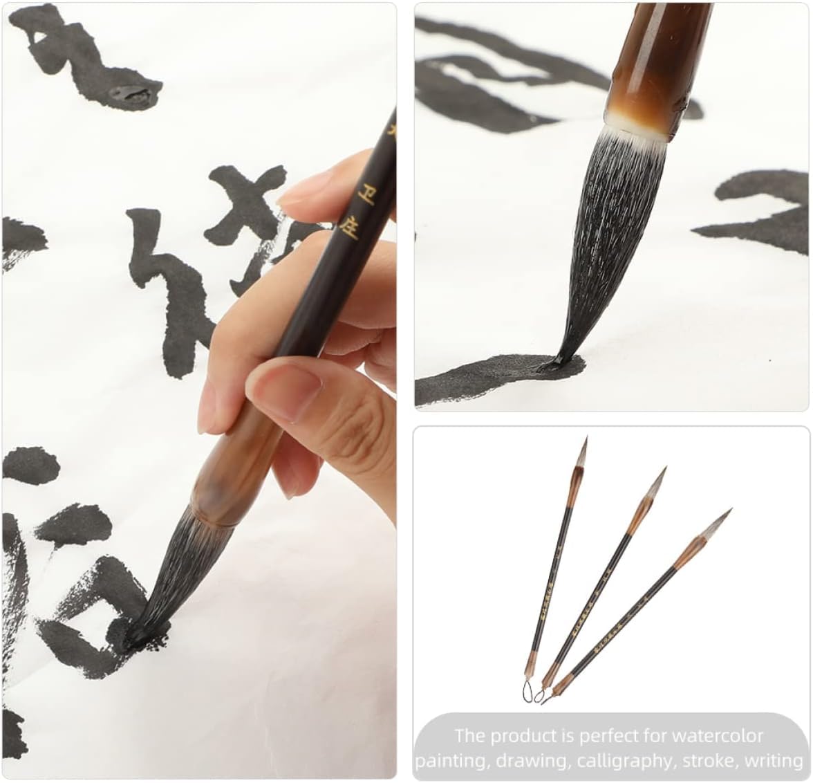Pędzle do pisania, pędzel do chińskiej kaligrafii, pędzle do pisania Pędzel do chińskiej kaligrafii Pióro do malowania kaligrafii Artykuły papiernicze do kaligrafii Tradycyjny pędzel do kaligrafii