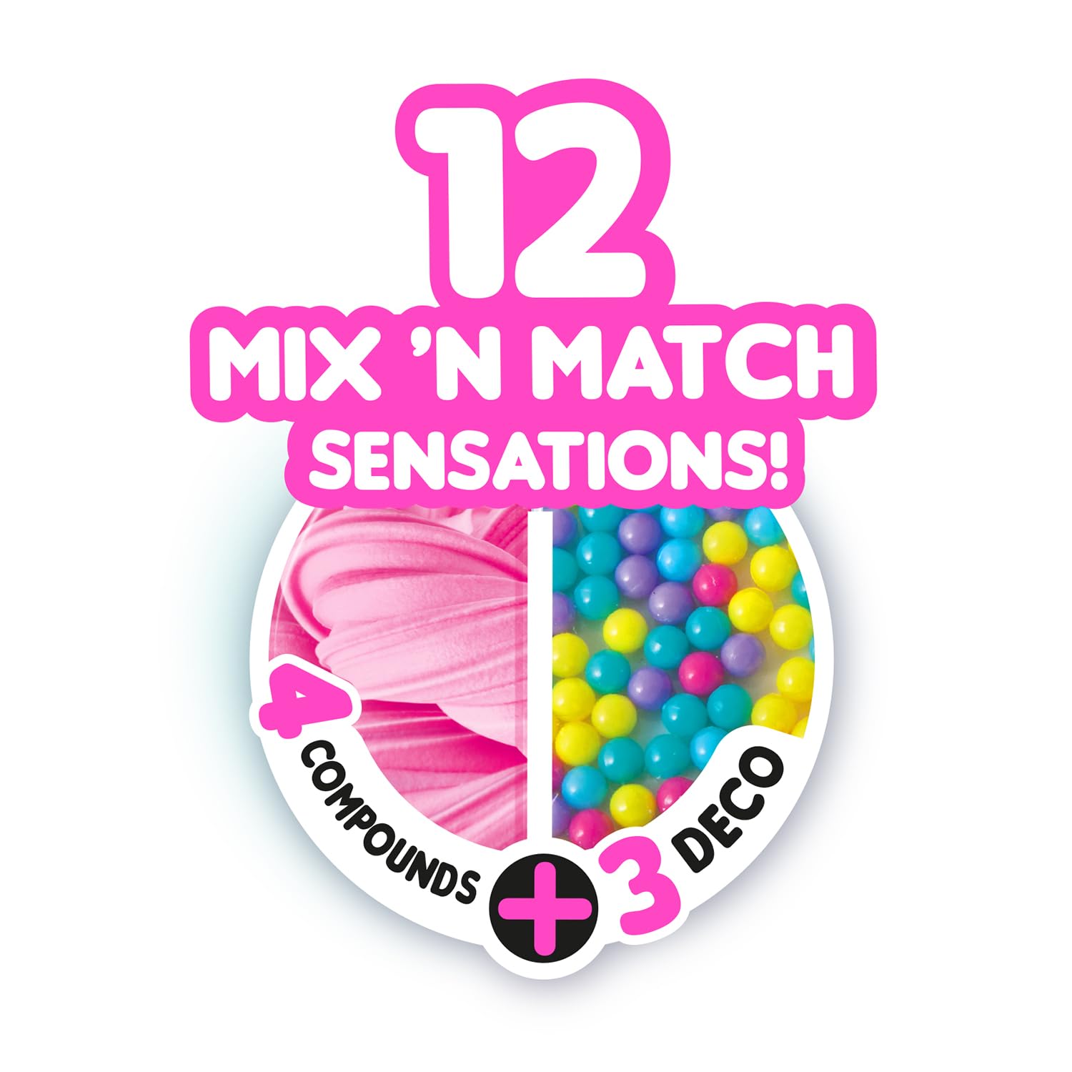 Canal Toys - Szalone mini koło ASMR Mix satysfakcjonujące tekstury Slime Compounds - Kreatywny wypoczynek dla dzieci - od 6 lat - SSC 319