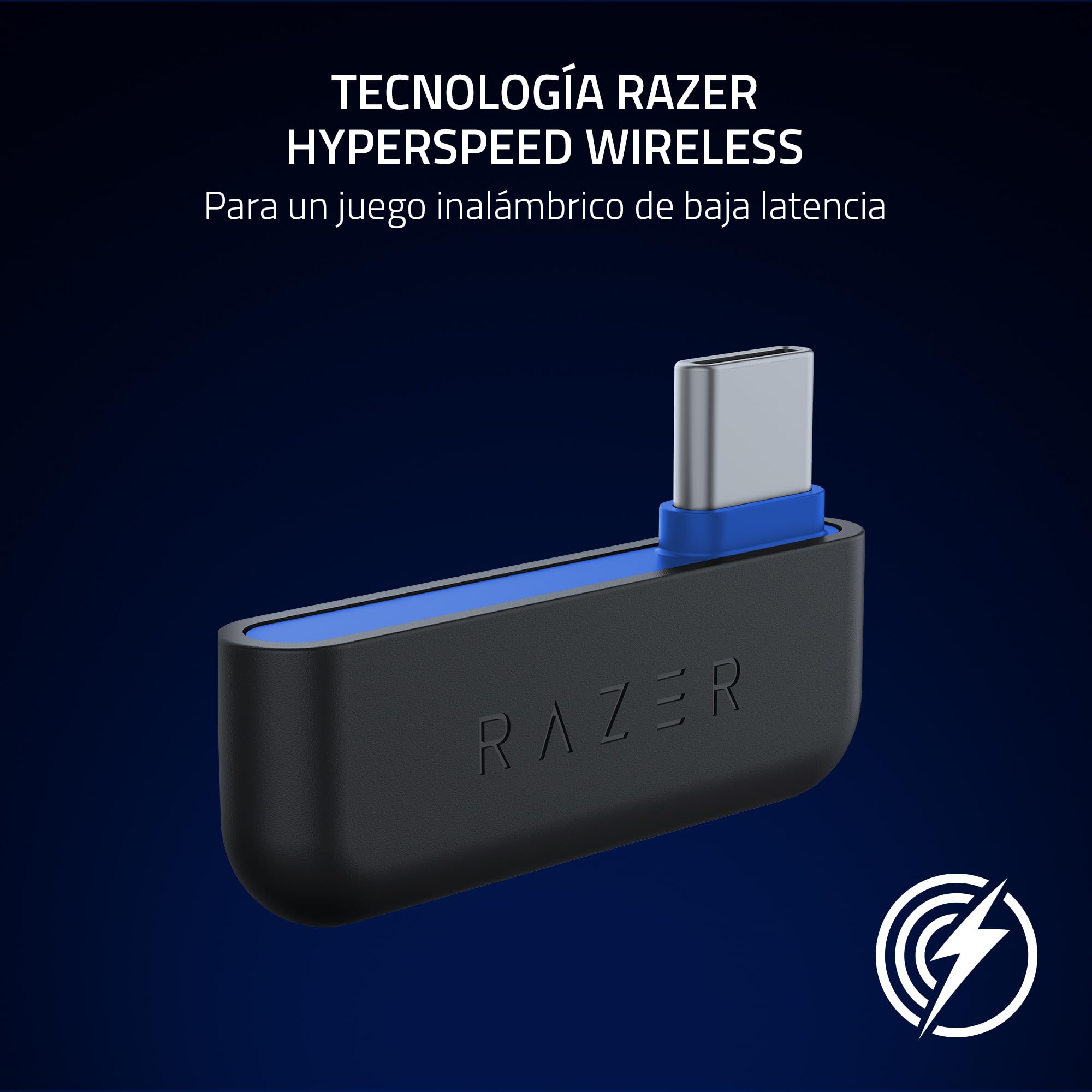 Razer Kaira HyperSpeed (con Licencia Playstation) - Auriculares inalámbricos de Juego para Playstation - 2,4 HyperSpeed y Bluetooth (Triforce 50mm, micrófono HyperClear, multiplataforma) Blanco