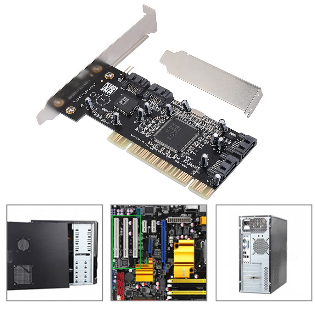 Ausla PCI 16X a 4 Porte Riser Card, Sil3114