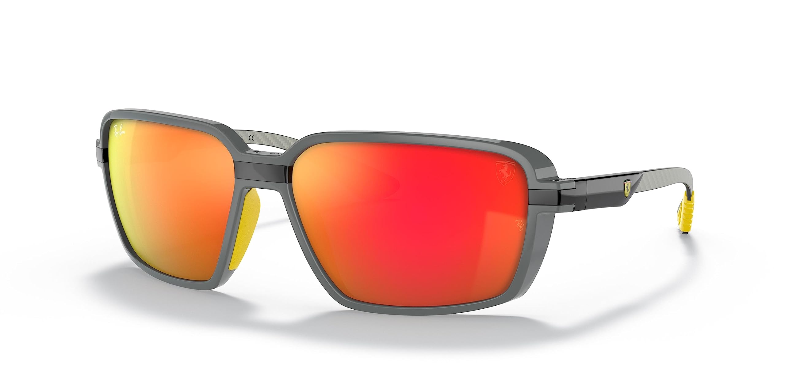 Ray-Ban Unisex Rb8360m Scuderia Ferrari Collection Square Sunglasses