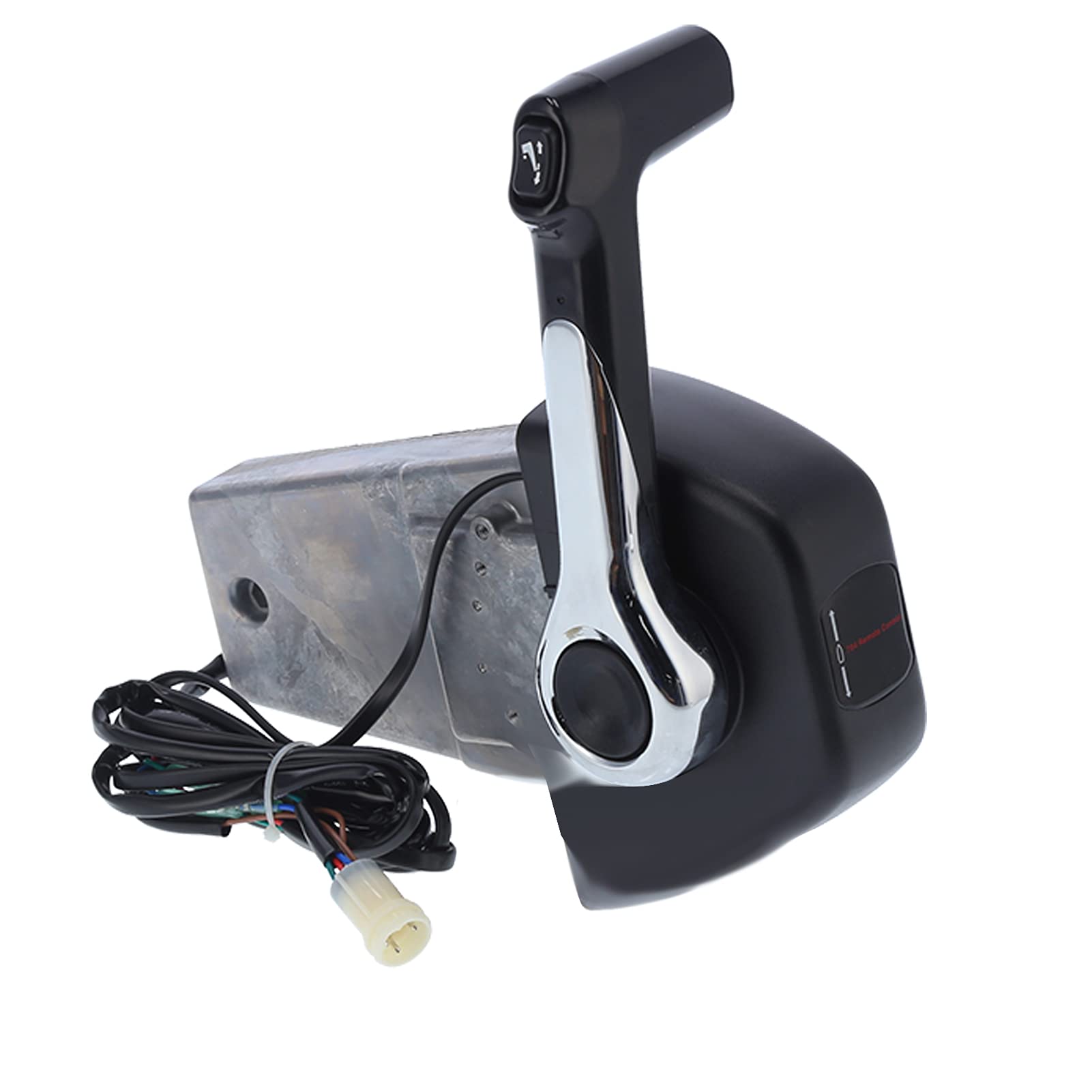 Binnacle Control Marine Parts Boat Hardware 704-48205-14-P1-00 Control Fueraborda de una Sola Manija Diseño Ergonómico de Textura Contemporánea con Más Corto Cromado para