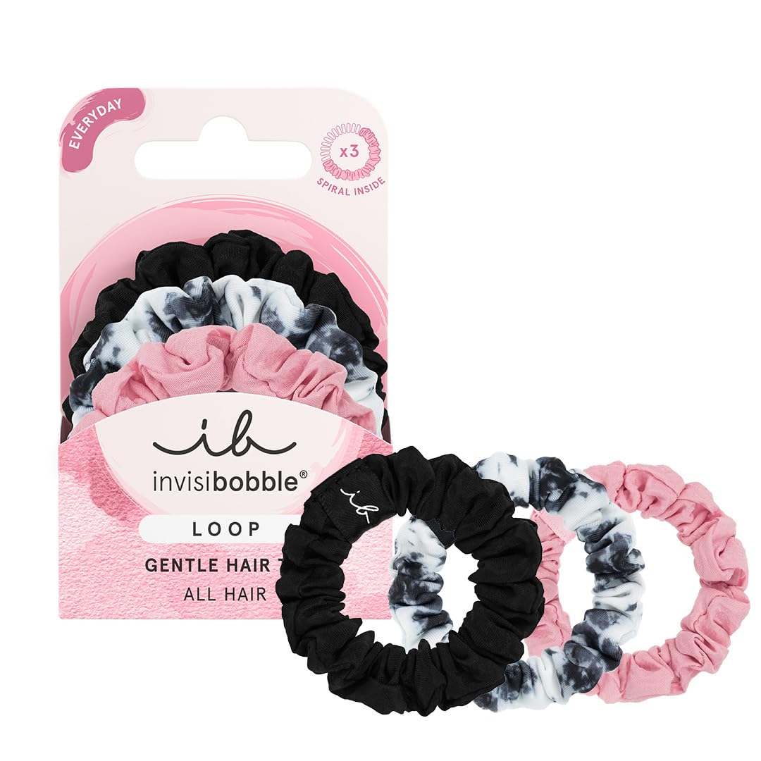 Invisibobble Loop Be Gentle X3: 3 Innovative Hair Elastics, Pack of 3, Mehrfarbig, Unisex