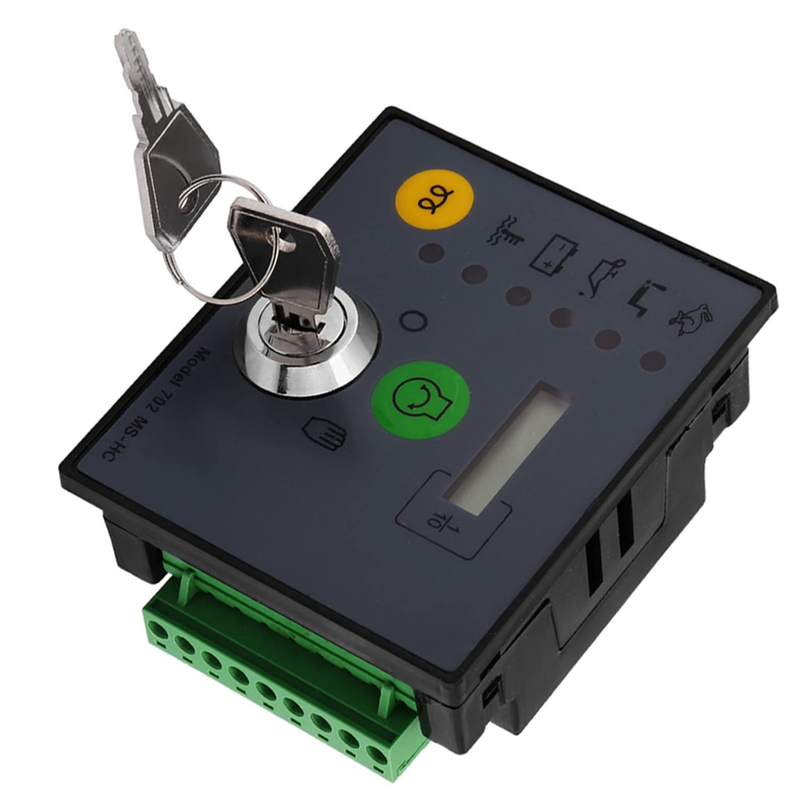 Jeffergarden Scheda del Controller del Generatore di Avvio Manuale con Tasti 702 MS Pannello di Controllo del Microcomputer HC per Il Monitoraggio e la Protezione delle Operazioni del Motore