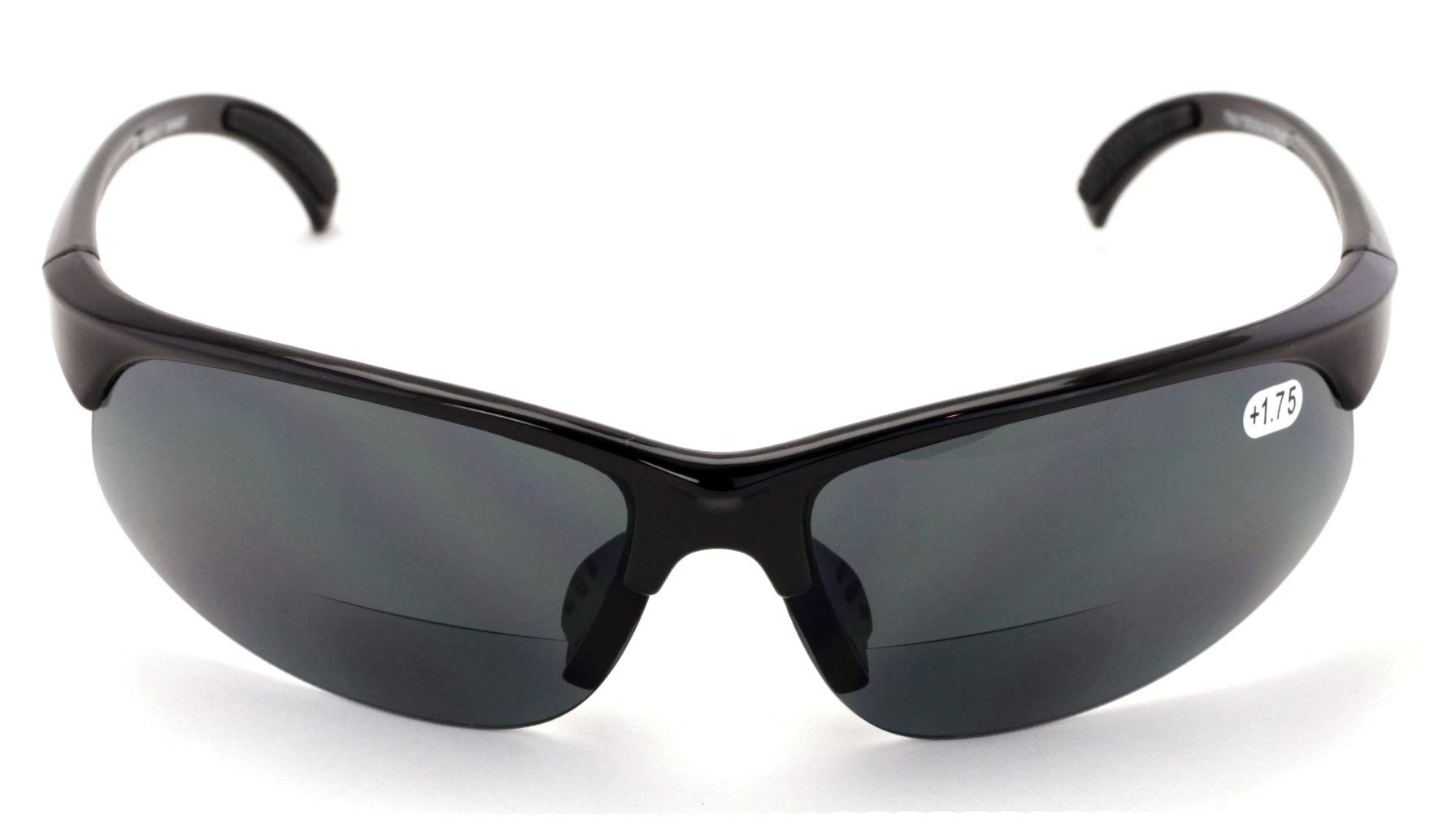 V.W.E. Sport Bifokale Sonnenbrille - Im Freien Leseaktivität Wrap-Around-Leser (Schwarz, 2.00)