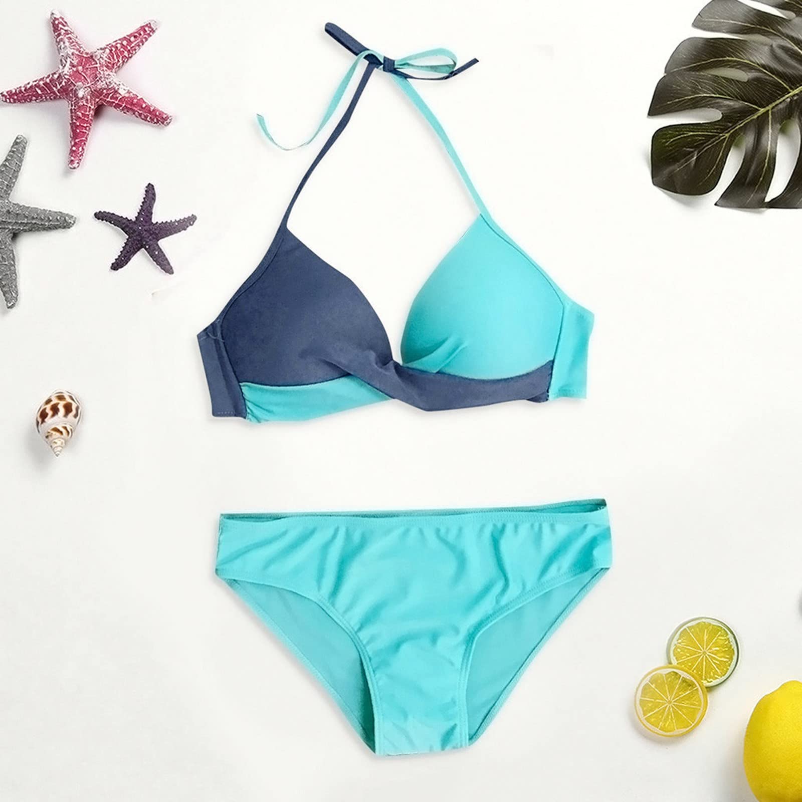 Traje de baño recortado estilo ahuecado de dos piezas moderno estampado floral delantero cruzado bikini traje de baño mujer 2 piezas traje de baño vainante vientre plano con pantalones cortos sexy