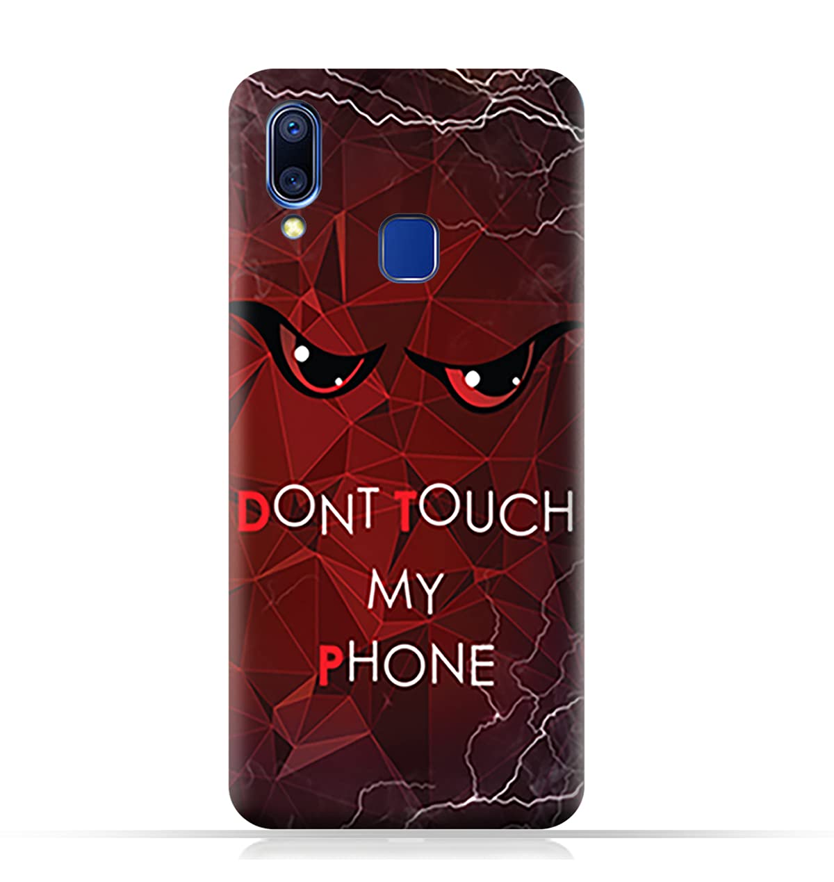 AMCDesign TPU Mobile Case Cover for vivo Y91 with Do Not Touch My Phone Pattern