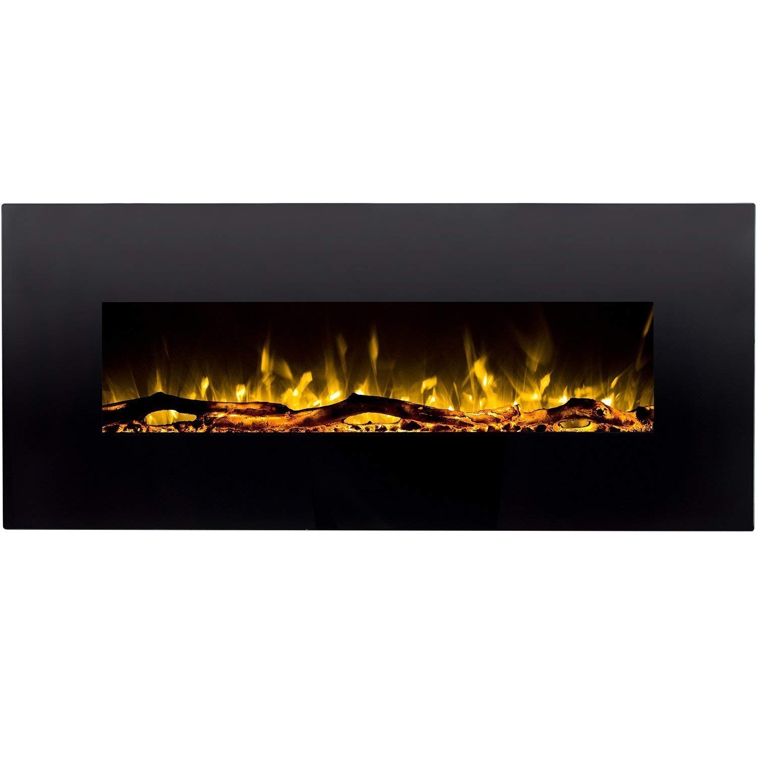 Amazon.com: Regal Flame Denali Black 60 Log, Pebble, Crystal, 3 Color  Heater Electric Wall Mounted Fireplace Better Than Wood Fireplaces, Gas  Logs, Fireplace Inserts, Gas Fireplaces, Space Heaters, Propane : Home u0026  Kitchen
