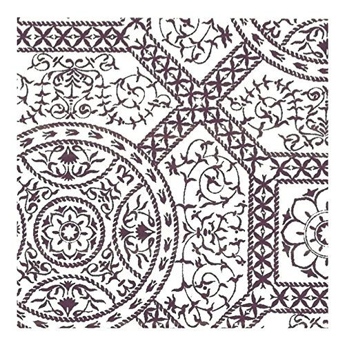 Oz Paper Tree - Papier à motifs diva blanc motifs prune - 100 gr/m2
