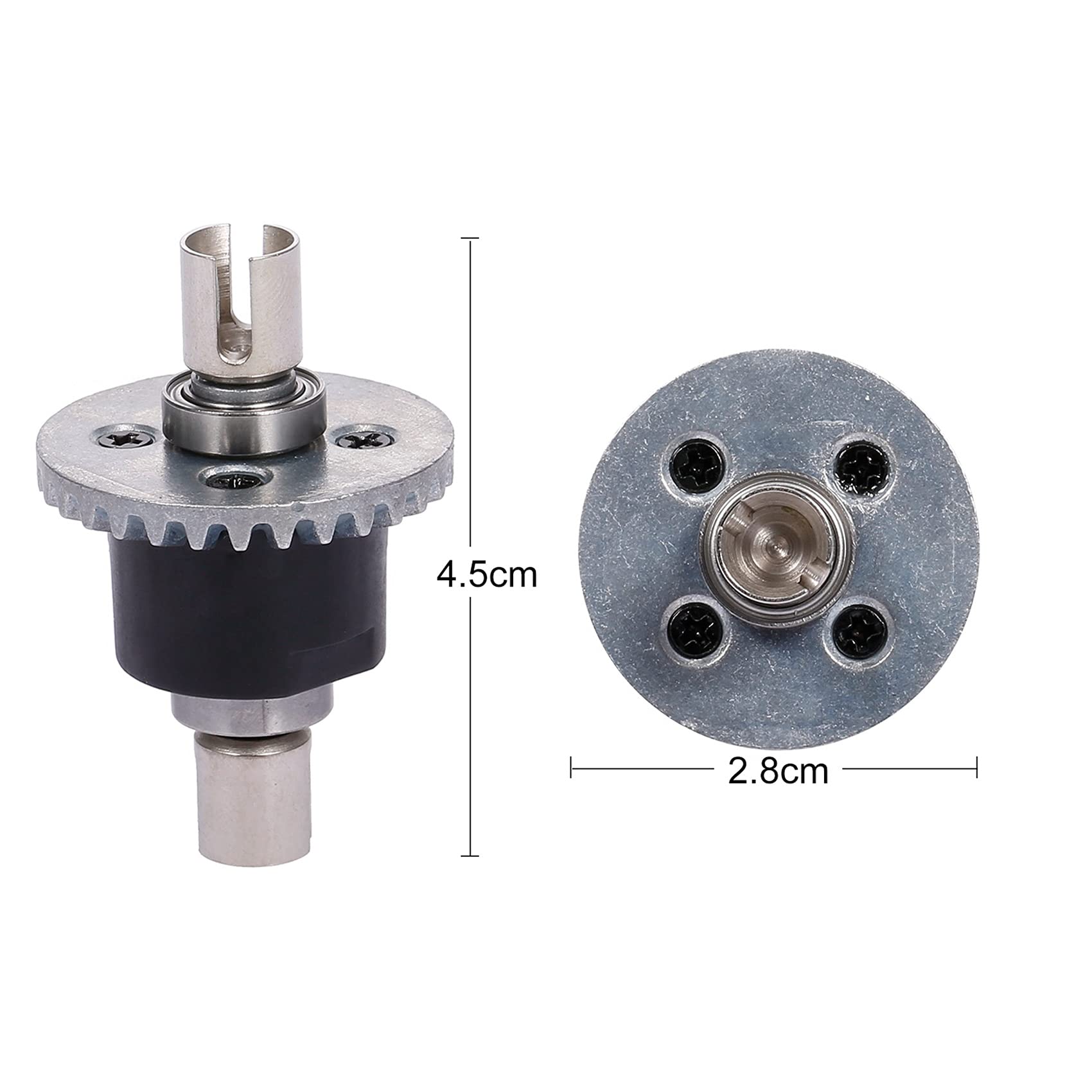 4 Pezzi Serie Ingranaggio Differenziale Metallo 144001-1309 per 144001 1/14 4WD Auto Parte di Ricambio