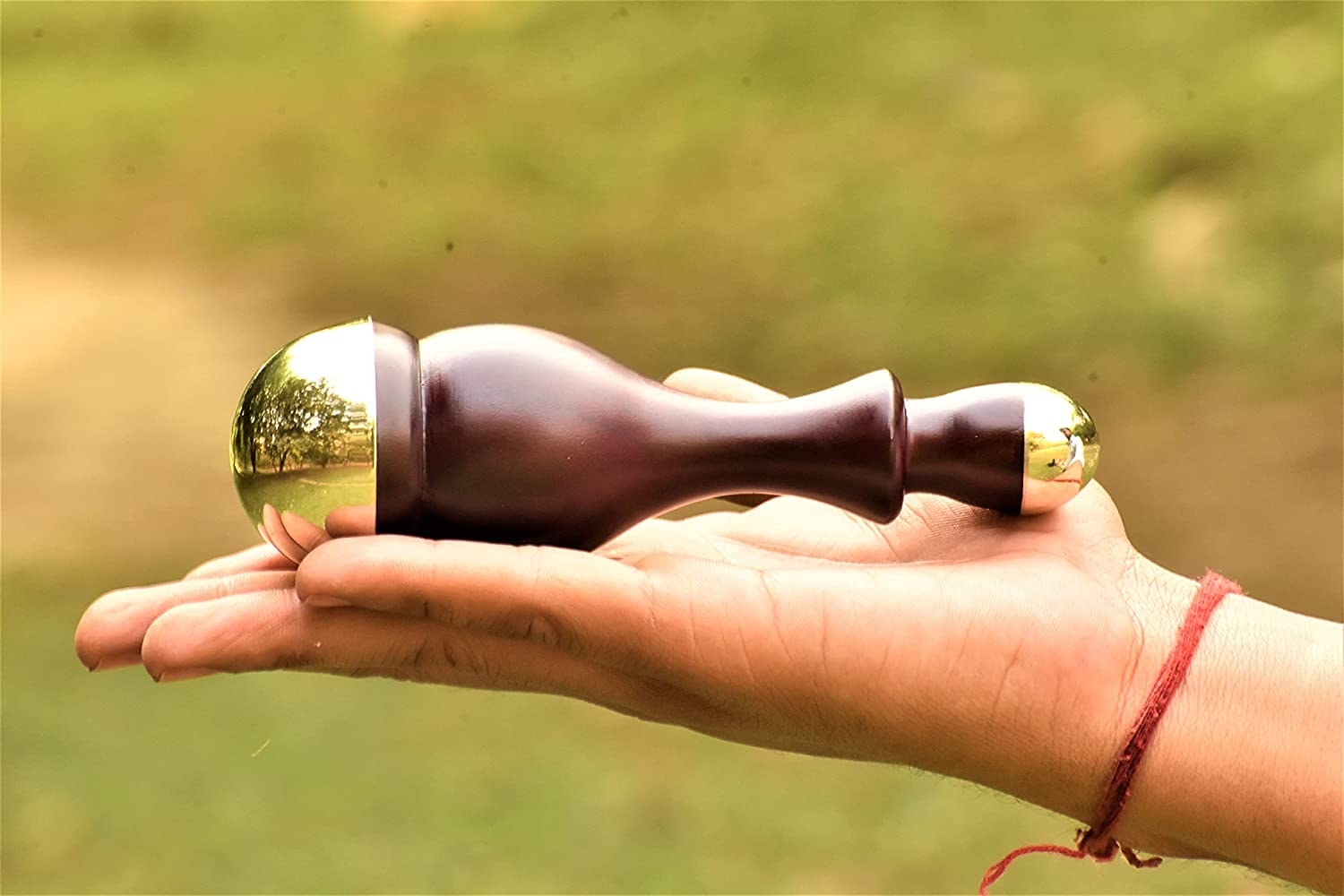 Masseur pour le corps et les pieds Kansa Wand avec manche en bois pour la désintoxication et la relaxation profonde Baguette Kansa