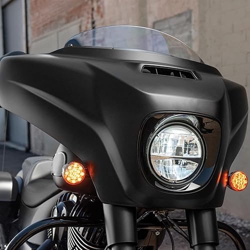 Miniatura 8 de TCT-MOTORPARTS Carenados de faros delanteros interiores y exteriores aptos para Indian Chieftain Limited Elite Roadmaster Dark Horse Limited Elite