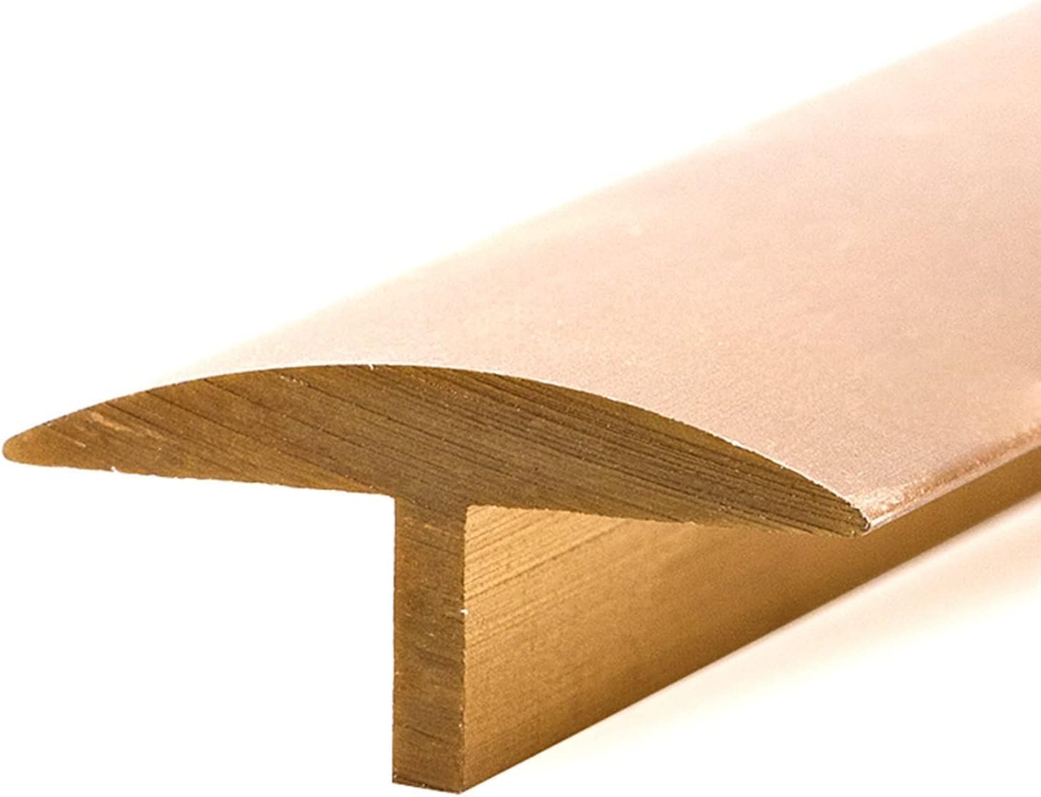 Solid Brass T-Transition Bar, Smooth Transition from Floor to Carpet to Laminate, Easy to Clean/Scratch Resistant