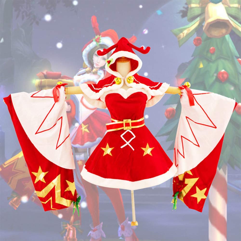 HJQ Arena of Valor: 5V5 Arena Game Mobile Game Character Name Diao Chan Cosplay Christmas Role Playi