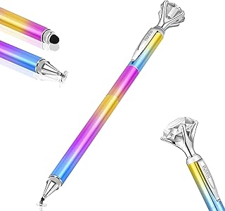 Stylus Pen, Big Diamond Multi-Tips Stylus Pens for Touch Screens Capacitive Stylus Universal Stylist Pen for for iPad iPhone and All Other Tablets & Cell Phones, Rainbow