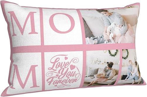 Miniatura 2 de Funda de almohada personalizada con fotos de mamá, funda de almohada transpirable, funda de almohada personalizada de 16 x 24 pulgadas (23.6 x 15.7