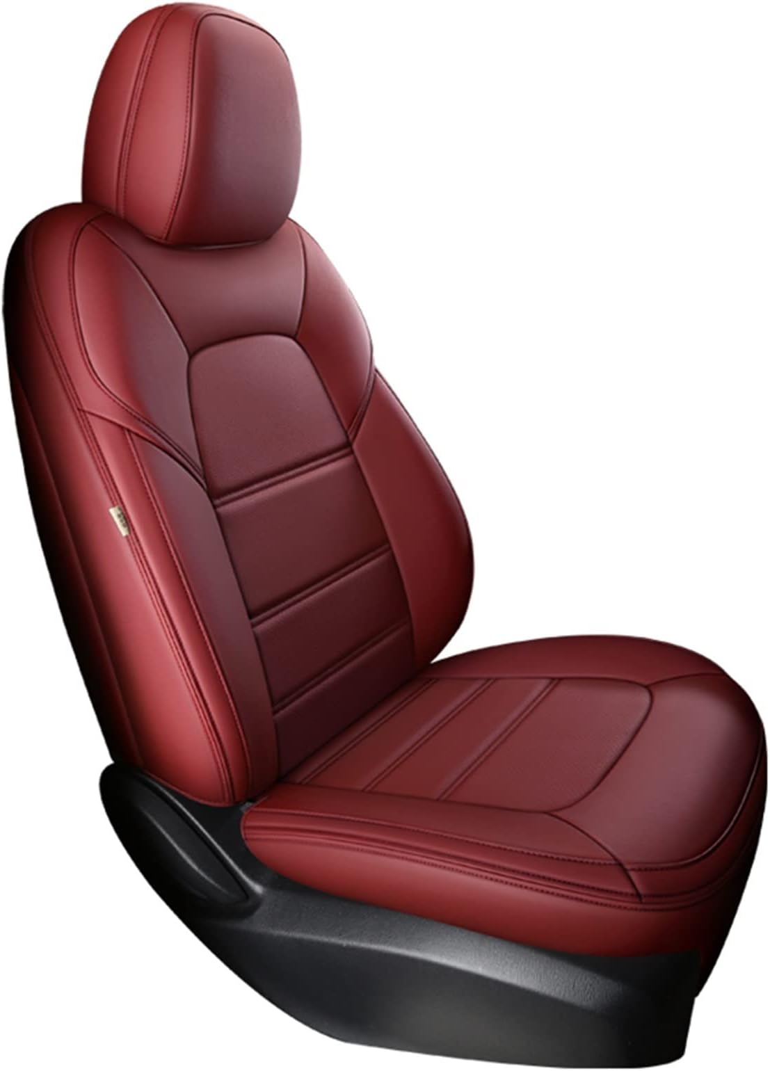 Car Seat Cover Sets For Hyundai For Tucson For Santa Fe For Creta For Elantra For Solaris Ix35 For Getz Genuine Leather Car Seat Covers Car Seat Protectors (Color : Wine red front 1pcs)