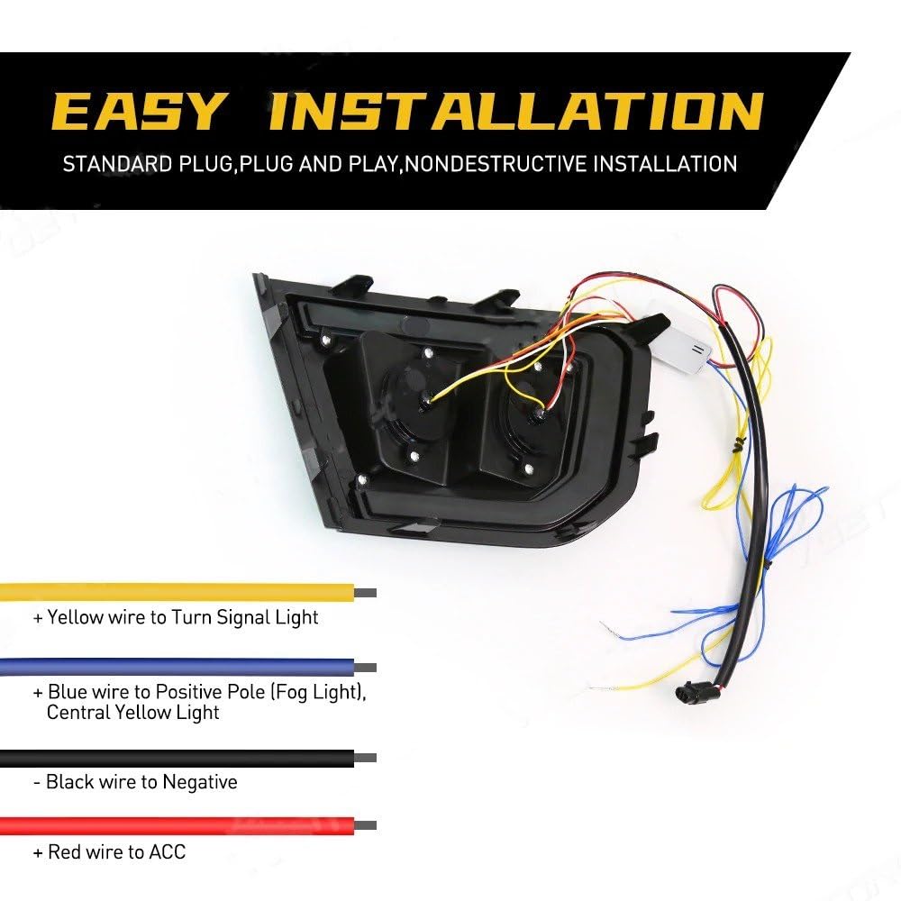 Luces Antiniebla Luz Niebla Para Ford Para Ranger Para Wildtrak 2022 2023 Luces Diurnas LED DRL Intermitentes Blancas Amarillas