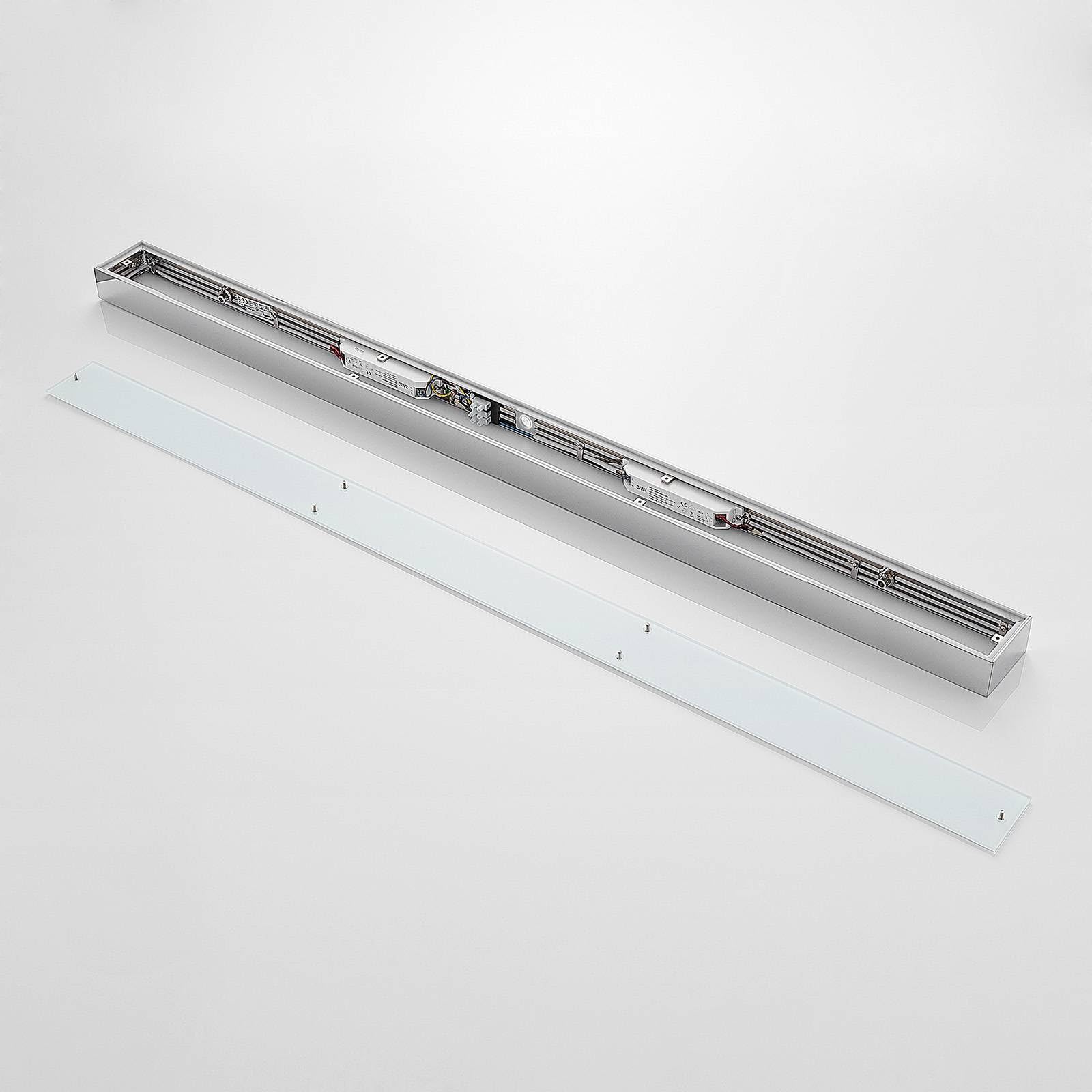 Lindby Bombillas LED aplique de pared interior en cromo, blanco, arriba | iluminación de pared, moderno, 3000 k blanco cálido, luz de espejo para cuarto de baño