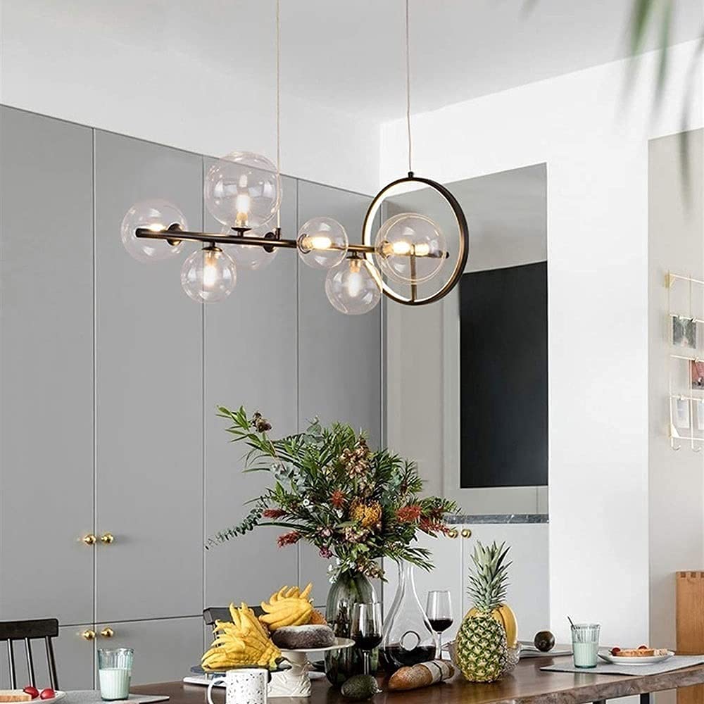 Lampadario Moderno A LED, Sfera Di Vetro G9 Per Tavolo Da Pranzo, Nordico Soggiorno, Apparecchio Per Illuminazione Interna