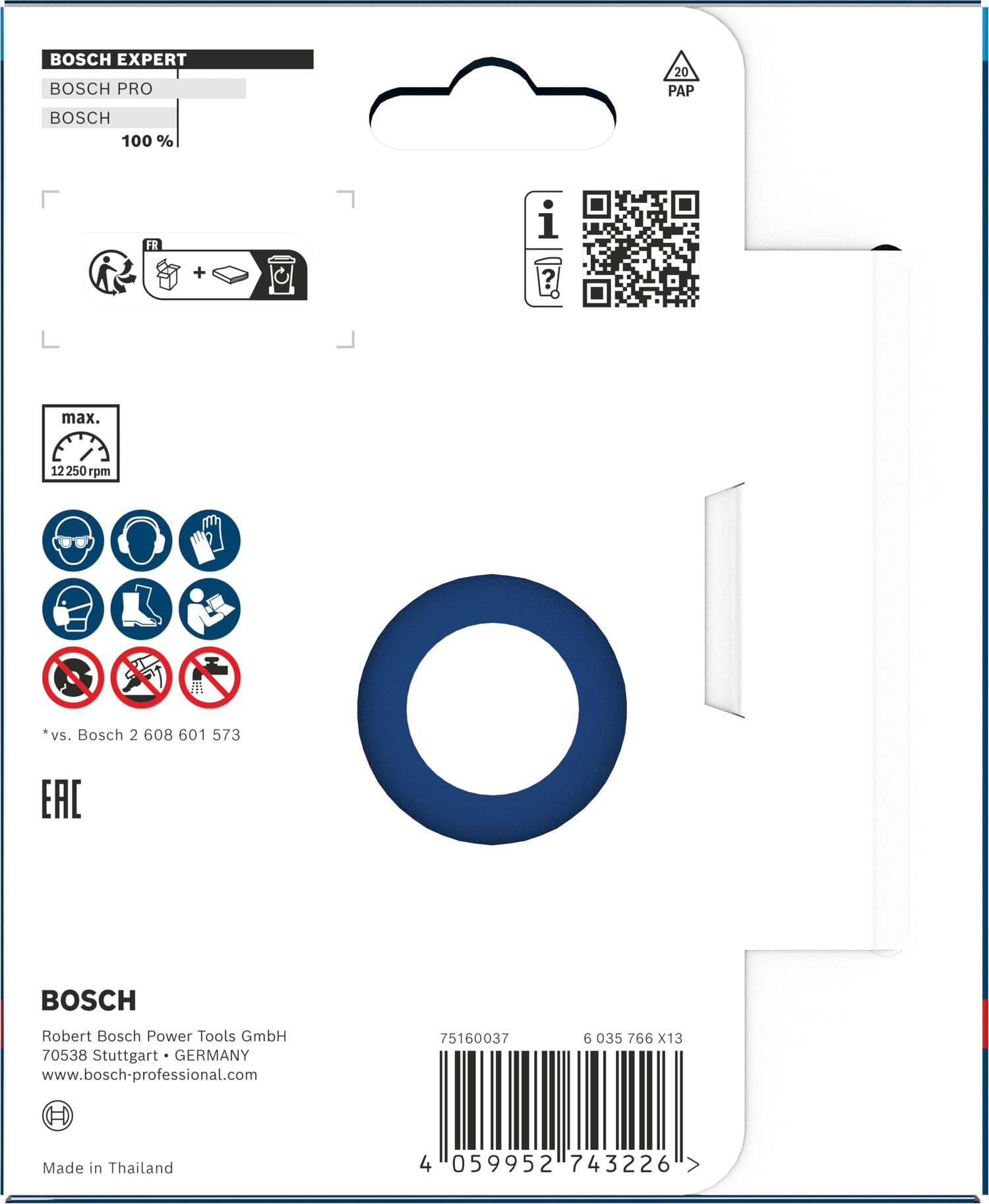 Bosch 1x EXPERT Concrete Diamant-Schleiftopf für Betonschleifer, Bohrung 19–22,23 mm (für Beton, Ø 125 mm, Professional Zubehör Betonschleifer)