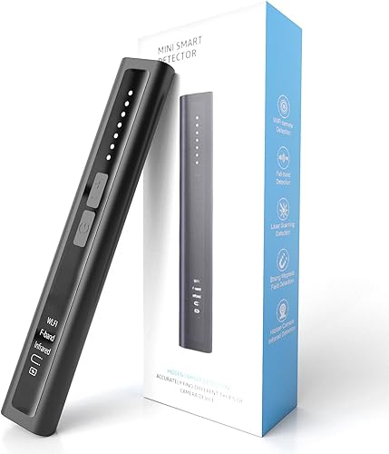 Lusperi Detector de cámara detector portátil de cámara oculta, detección de señal de RF, dispositivo de escucha de rastreador GPS, magnético,