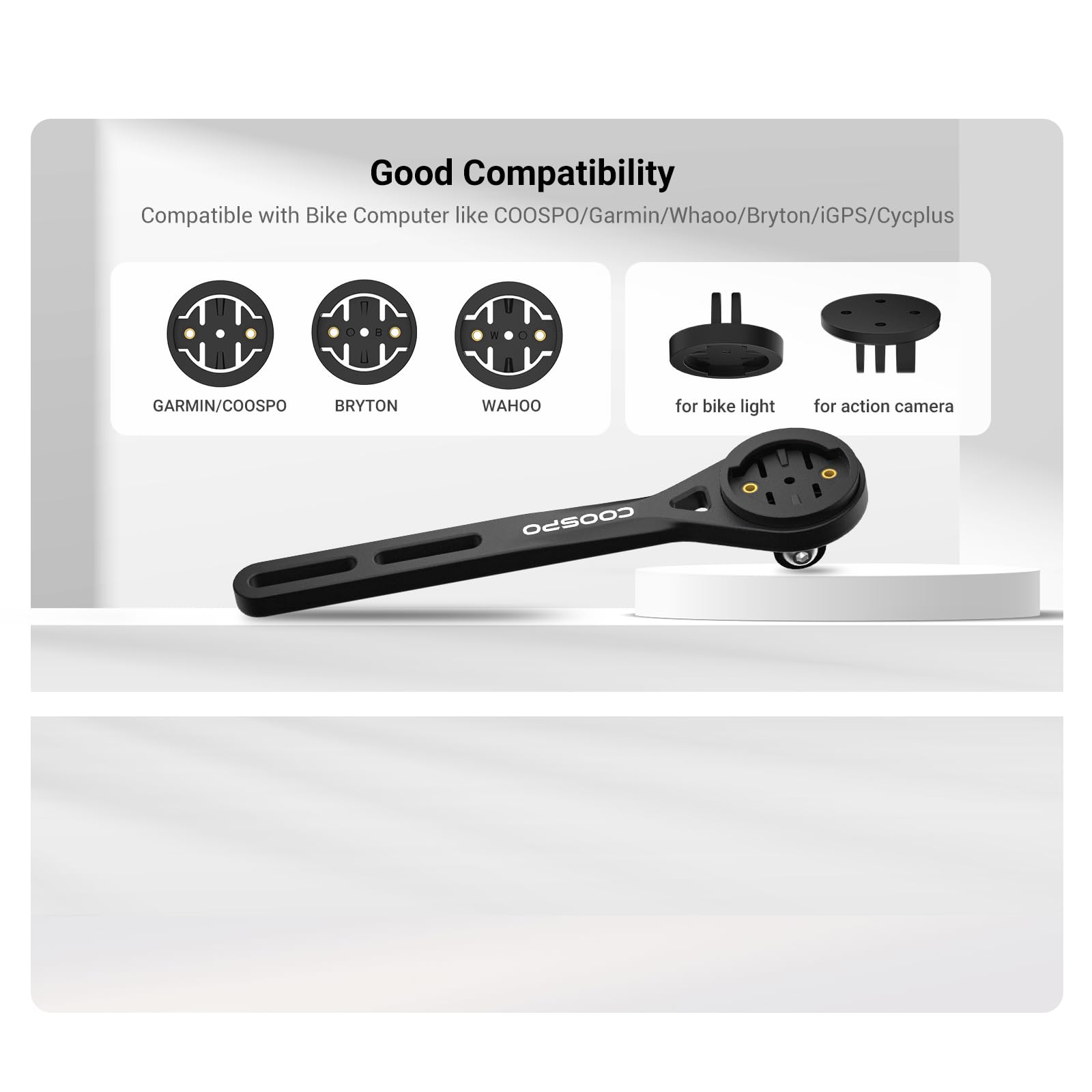 Amazon.co.jp: CooSpo アウトフロント バイク コンピューター マウント