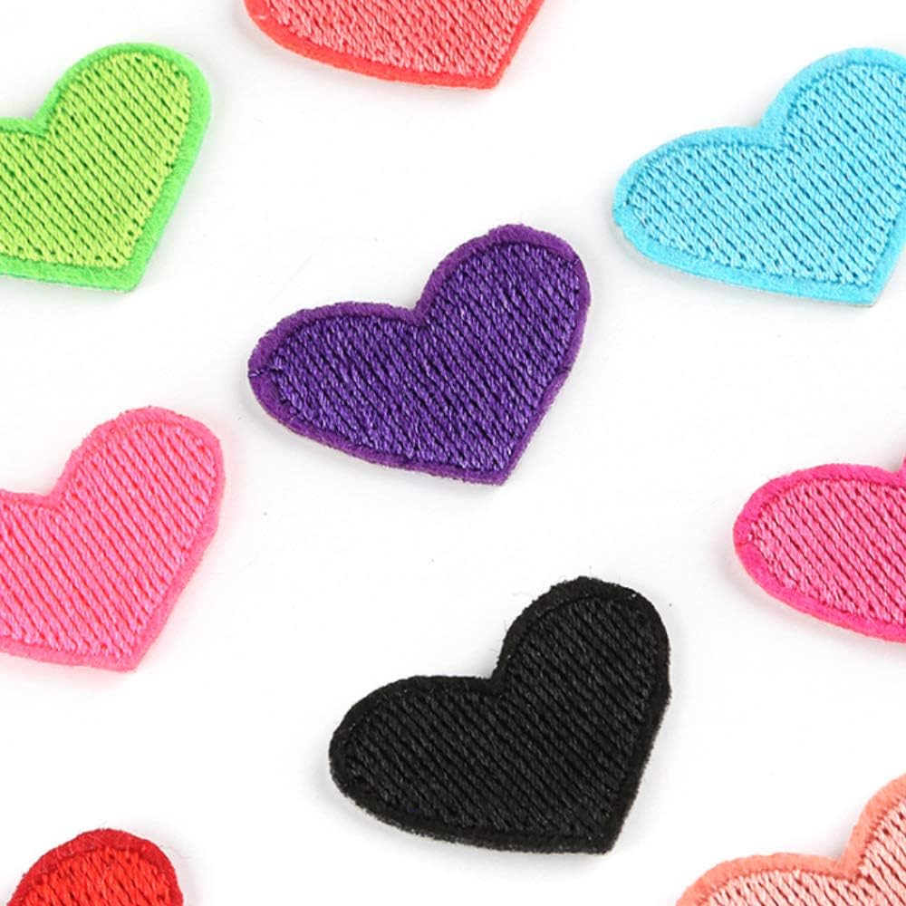 Amazon | FUCUSEI ワッペン アイロン刺繍 ハート アップリケ20枚