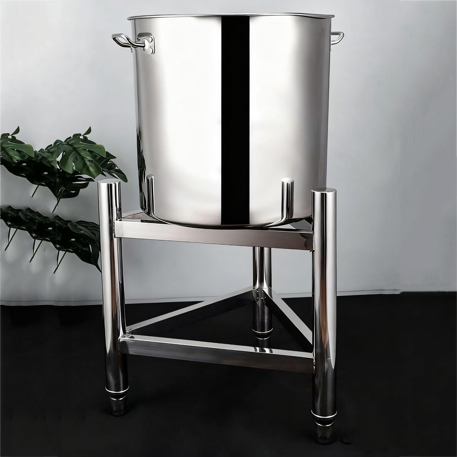 Rejilla Ollas Acero Inoxidable Alta Resistencia, Base Cubeta Comida con Altura Ajustable, Soporte Equipo Cocina Comercial, Ideal Restaurantes(45x50cm)