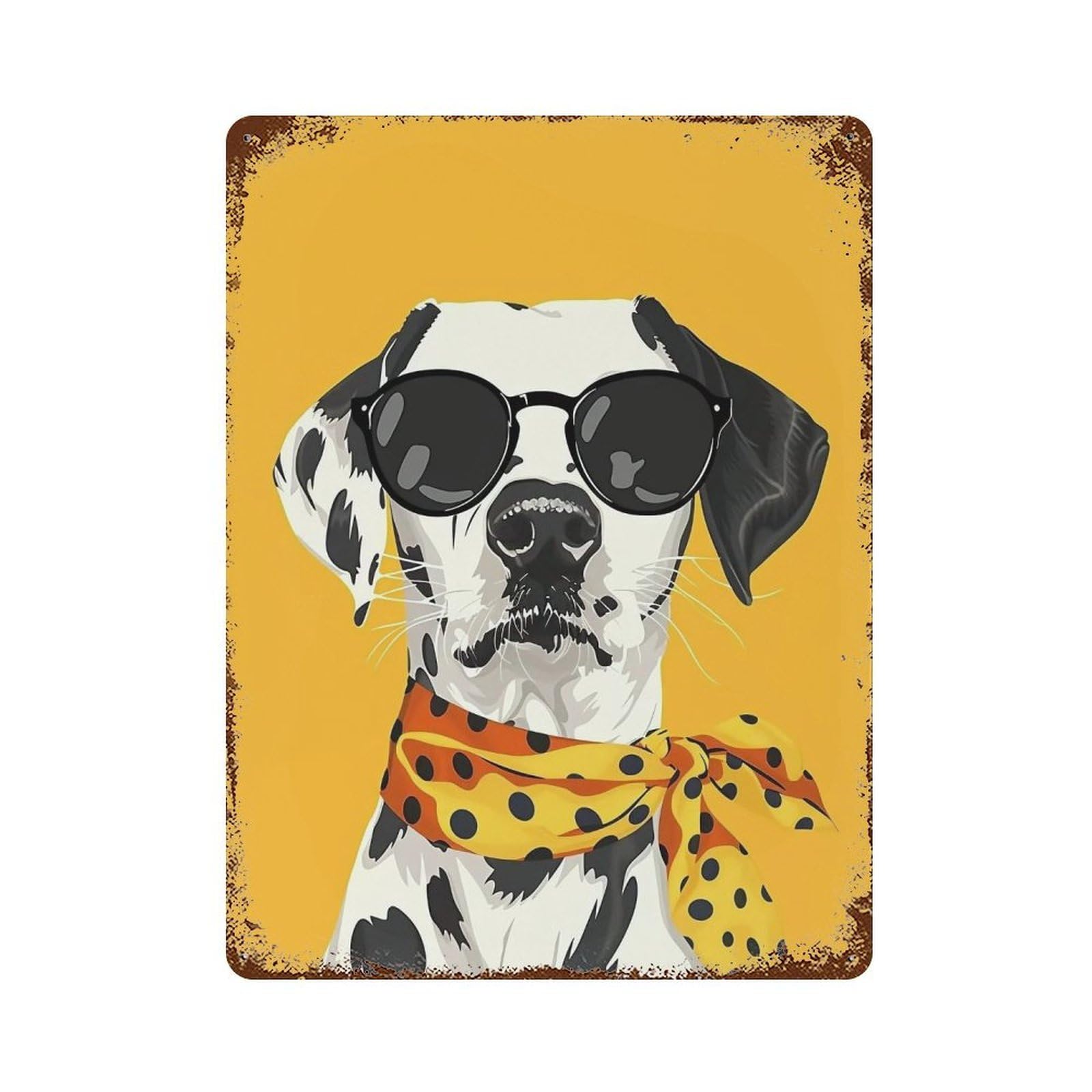 HDURYEYRYY Cool Bandana Beagle 03 Wall Retro Iron Vintage Art Metal Tin Sign Poster Modern Home Cofffee Club Art Bar Shop Decor 40x30cm