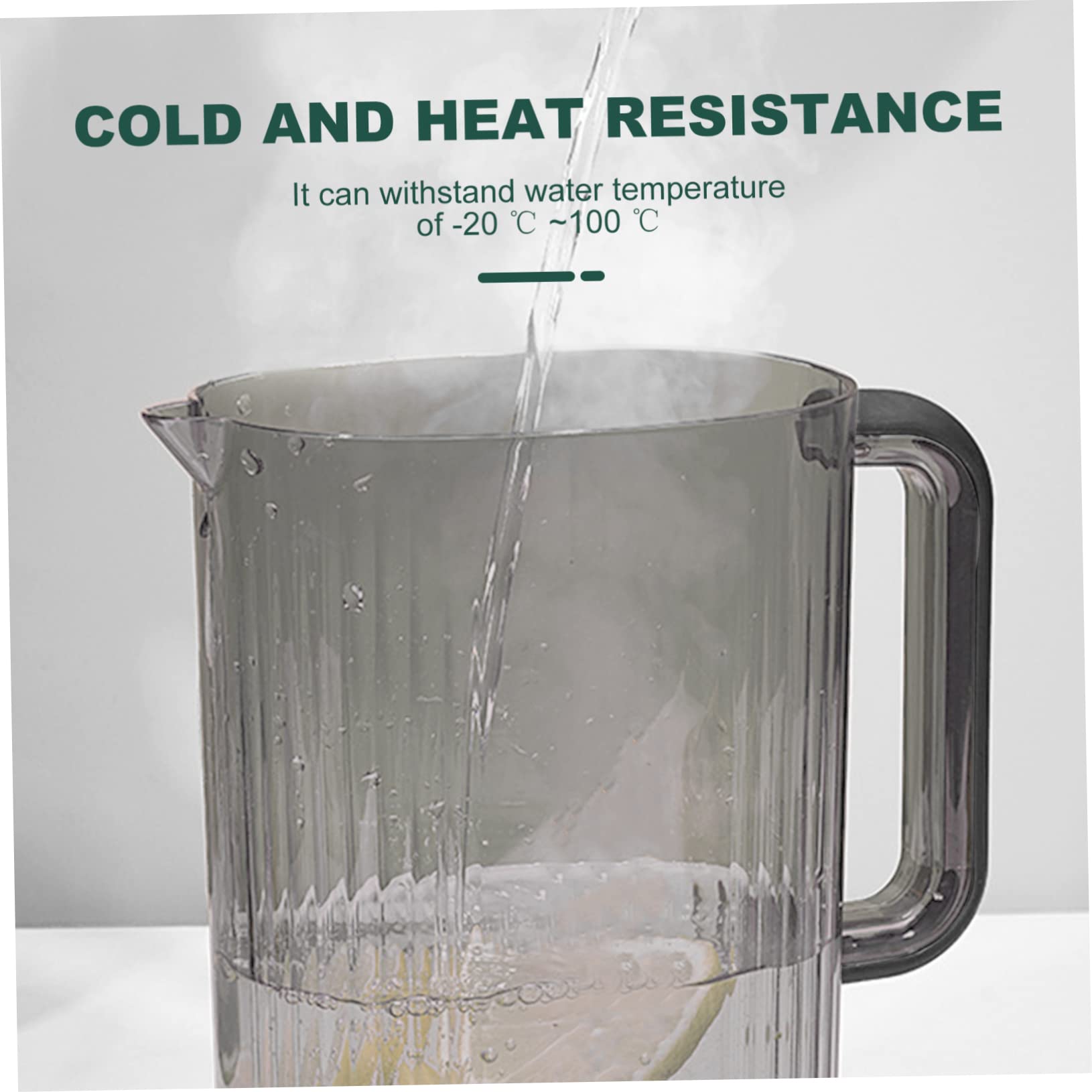 Healifty Jarra para Agua Fría de 2200ml para Hogar y Hotel, Tapa y Cuerpo de Plástico As, Gran Capacidad y Confiable para Bebidas Caseras