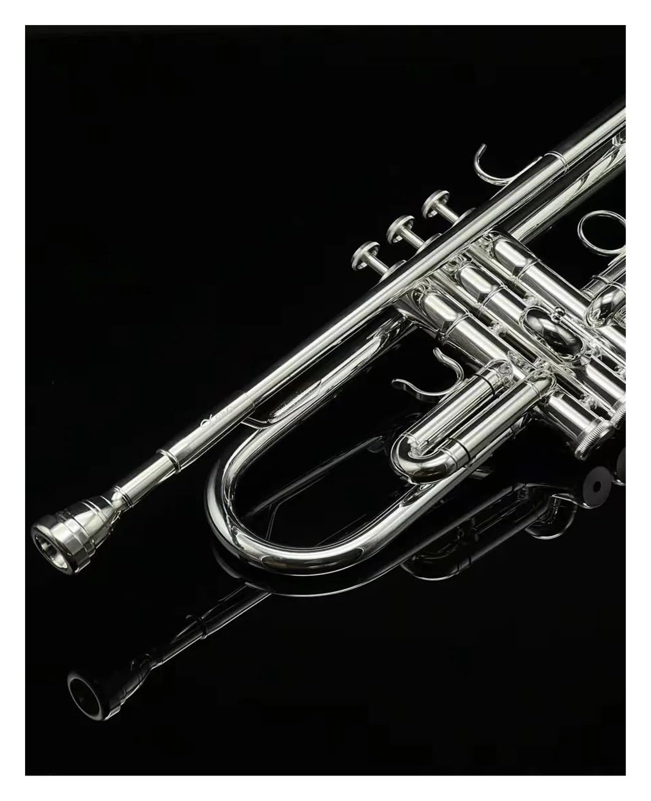 trąbka instrument Instrument Muzyczny Trąbkowy, Posrebrzany, Profesjonalny Instrument Muzyczny Trąbkowy