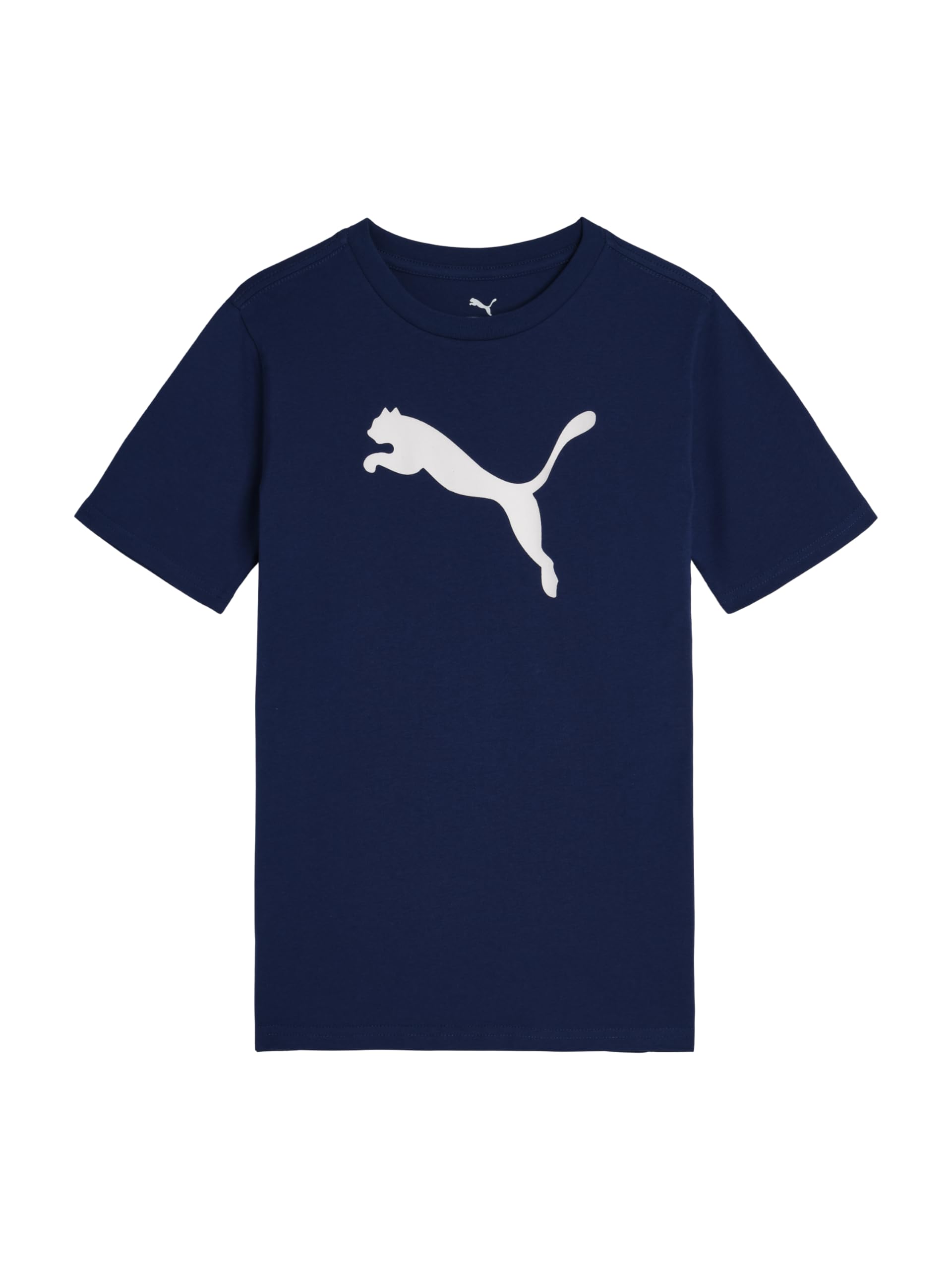 PUMA Boy's Foundations Big Cat Short Sleeve T-Shirt, Blue Jewel, XL