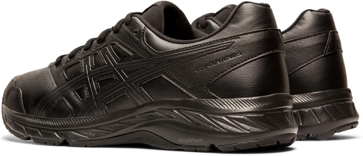 ASICS Women's Gel-Contend 5 SL Walking Shoes 10 Black/Graphite Grey