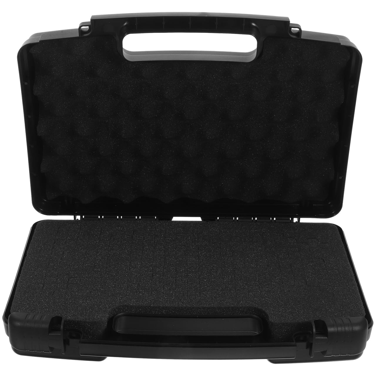 DOITOOL Caja de herramientas de plástico con asa, estuche de transporte de plástico con inserto de espuma, estuche de almacenamiento portátil de herramientas de reparación, organizador de transporte