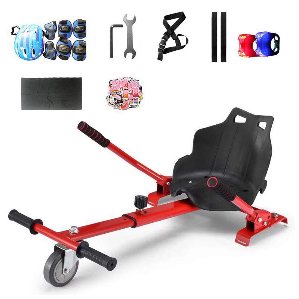 Adjustable Hoverkart, with Suspension for 6.5" 8.0" 10"Hoverboard Accessories Scooter Go Karting Kart Seat for Adults Kids